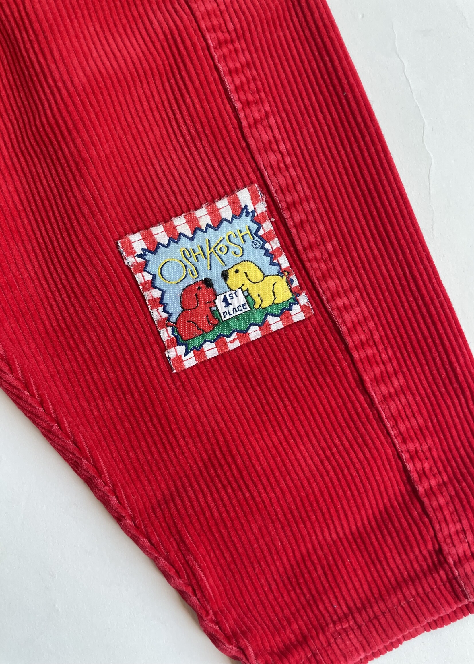 OshKosh USA Red velvet pants 18-24m