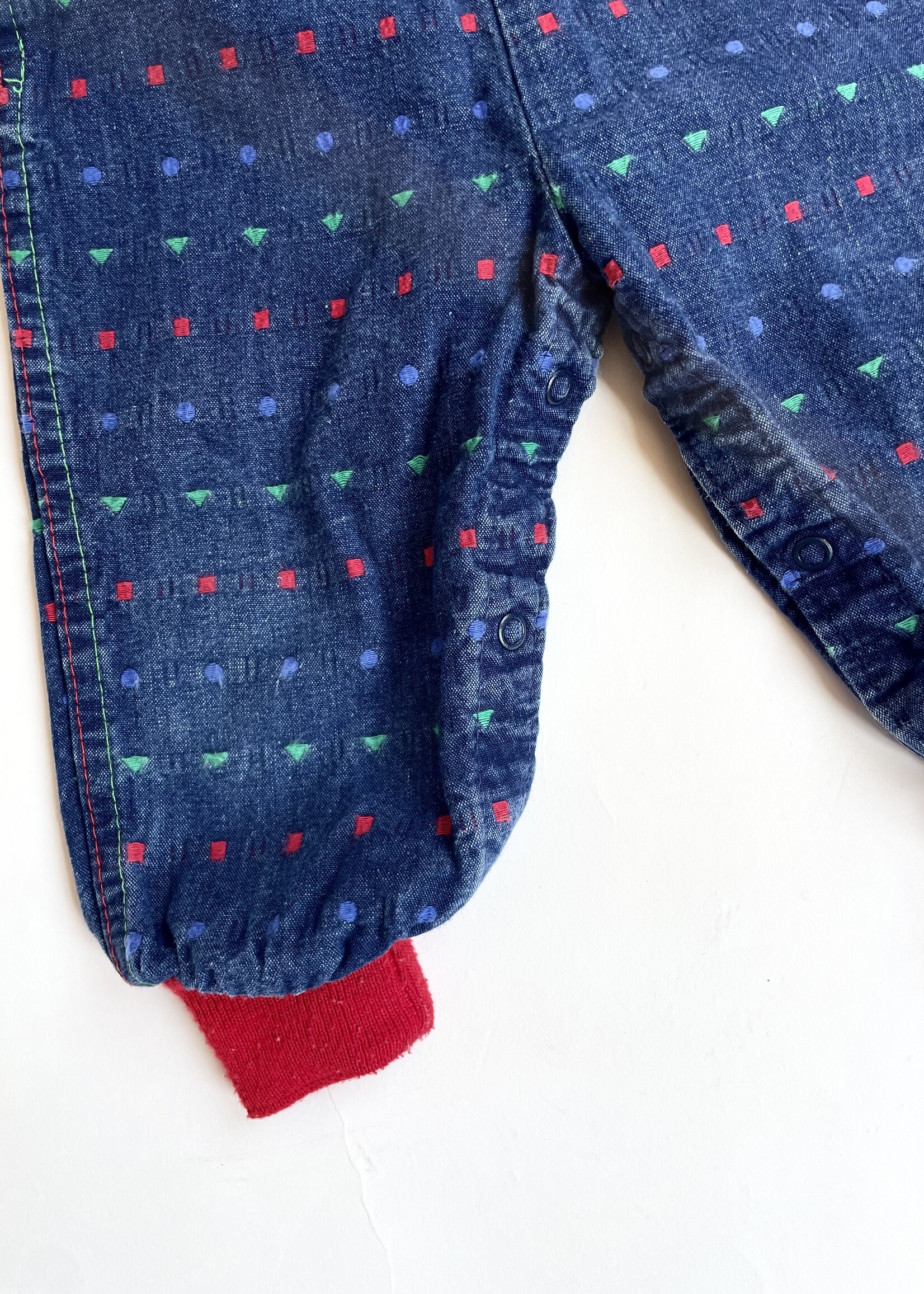 OshKosh USA Primary denim dungarees 12m