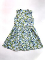 Handmade Blue floral dress 3-4y