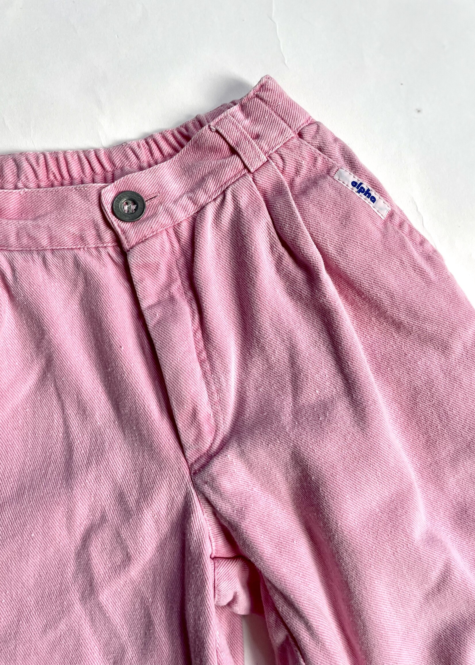 Vintage Pink Lined Worker Jeans 4-6y