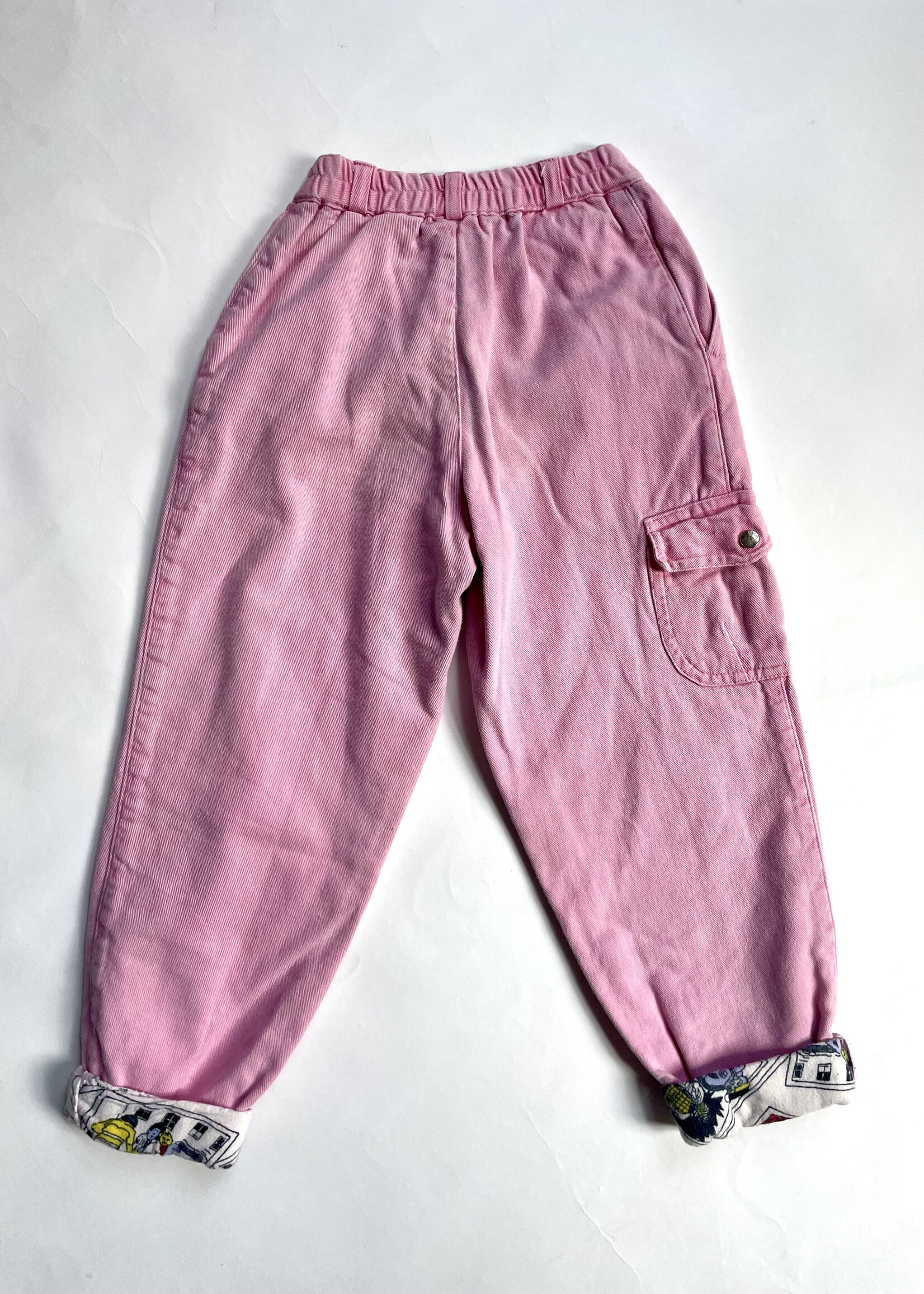 Vintage Pink Lined Worker Jeans 4-6y