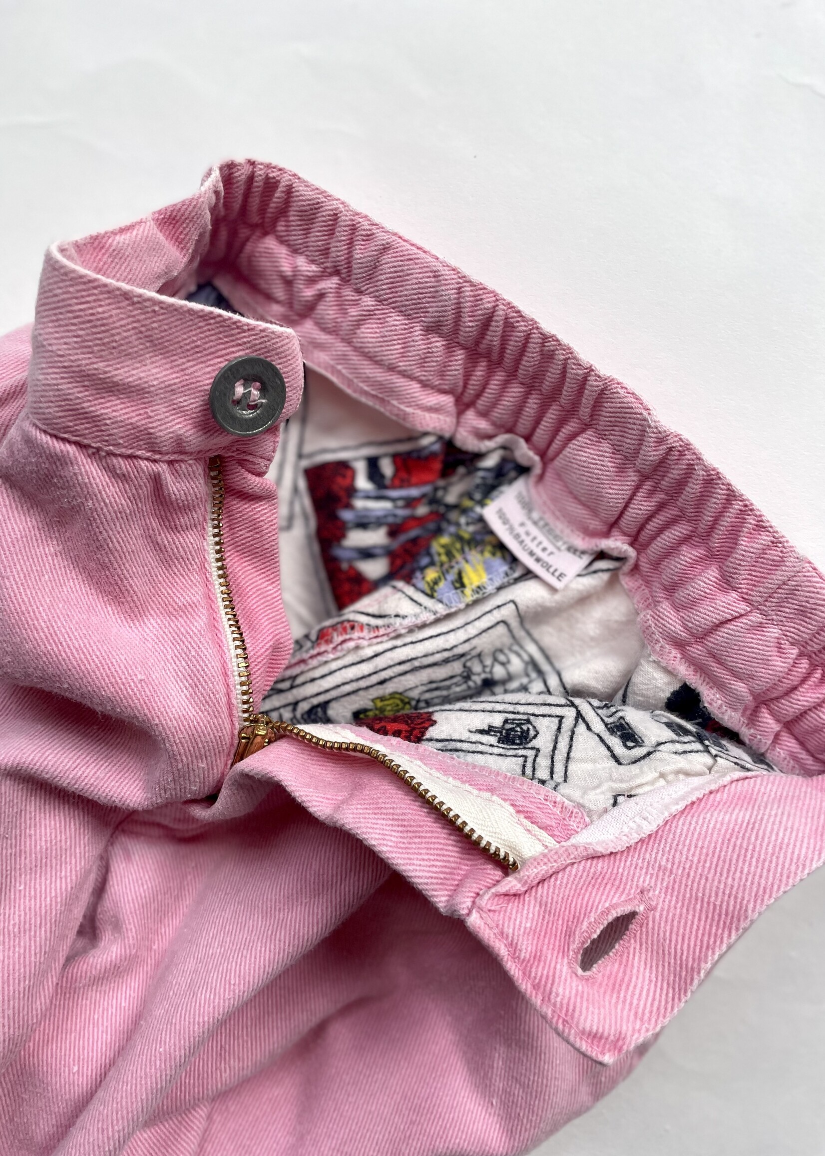 Vintage Pink Lined Worker Jeans 4-6y