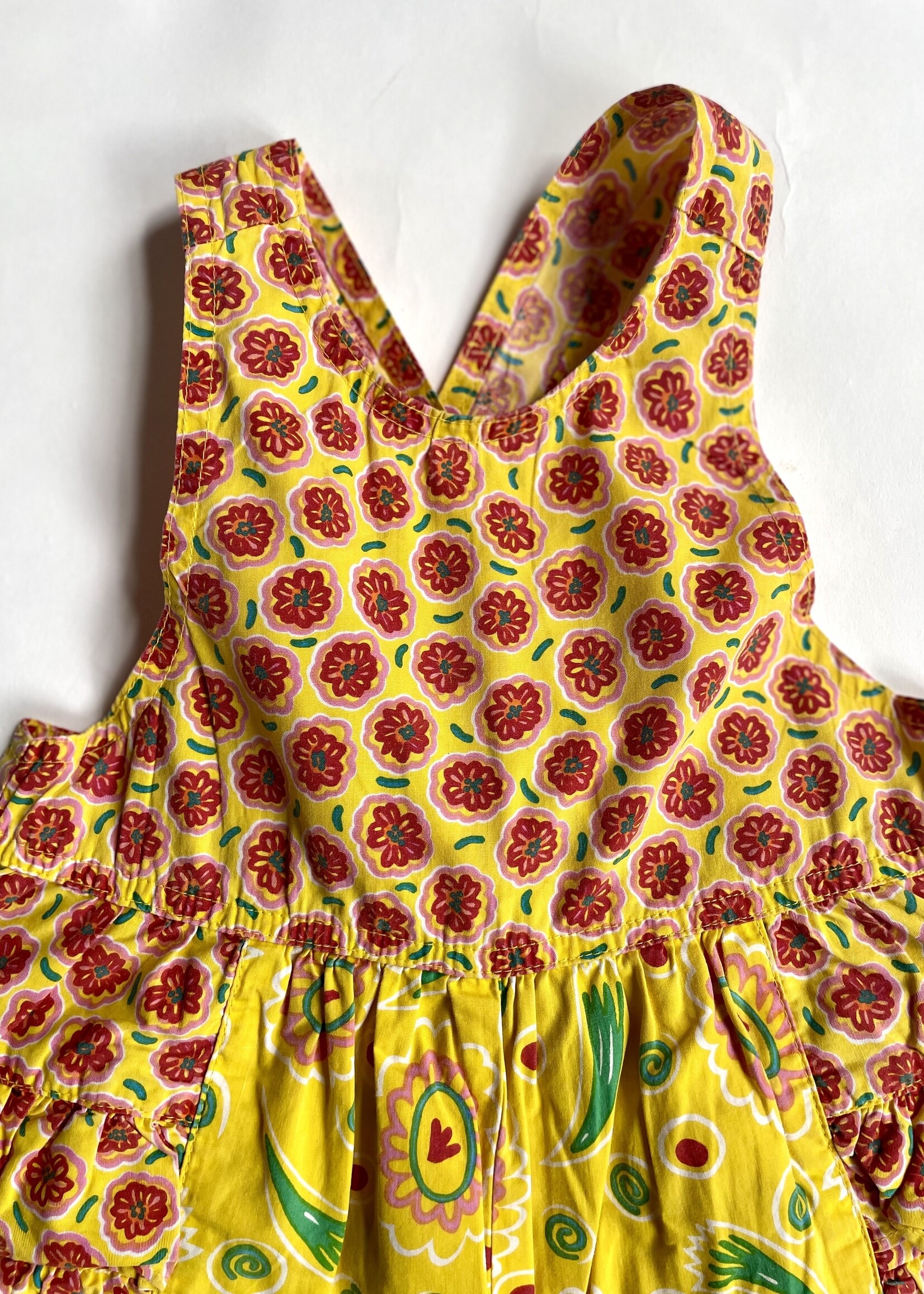 Vintage Floral boxy playsuit 3y