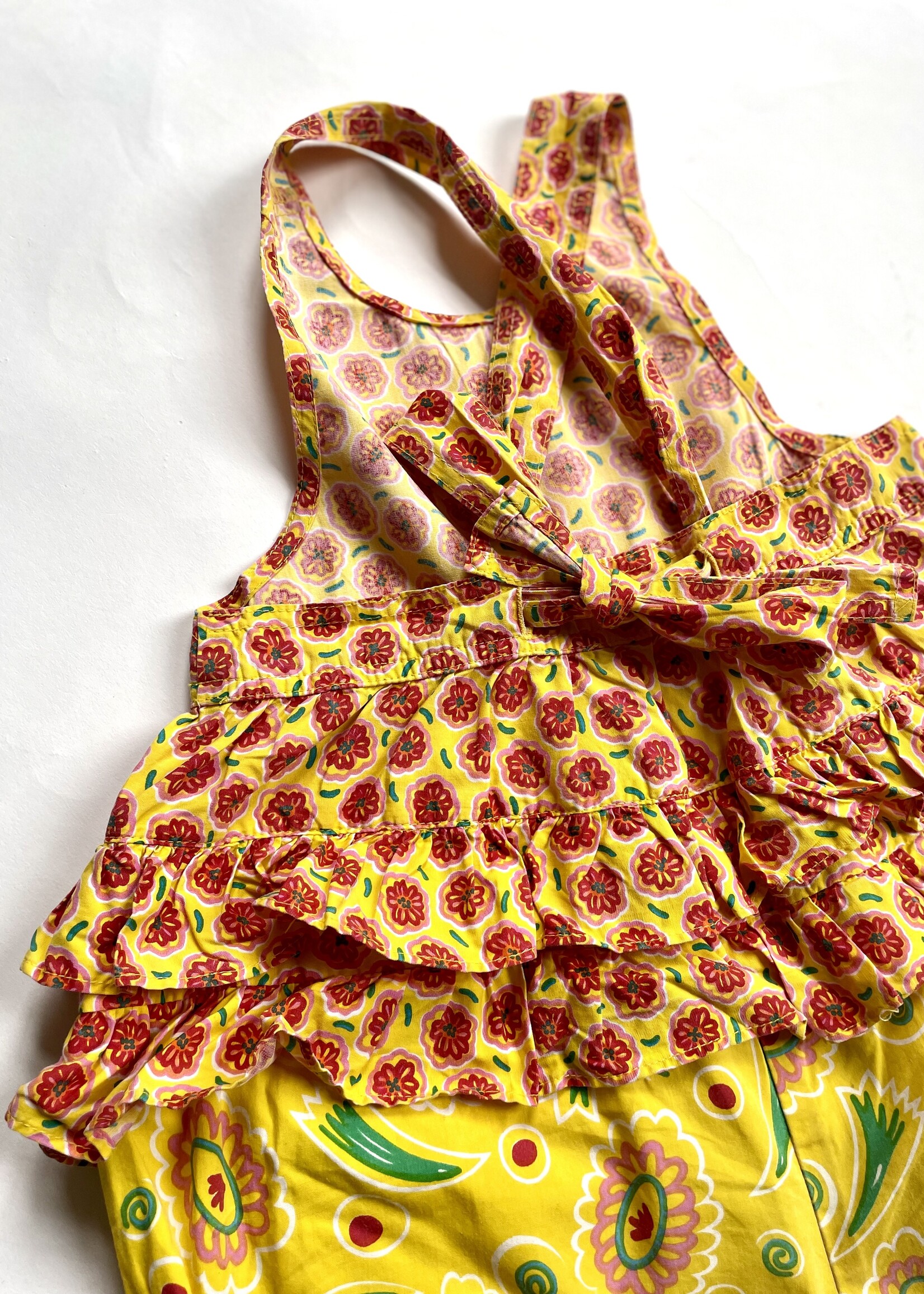 Vintage Floral boxy playsuit 3y