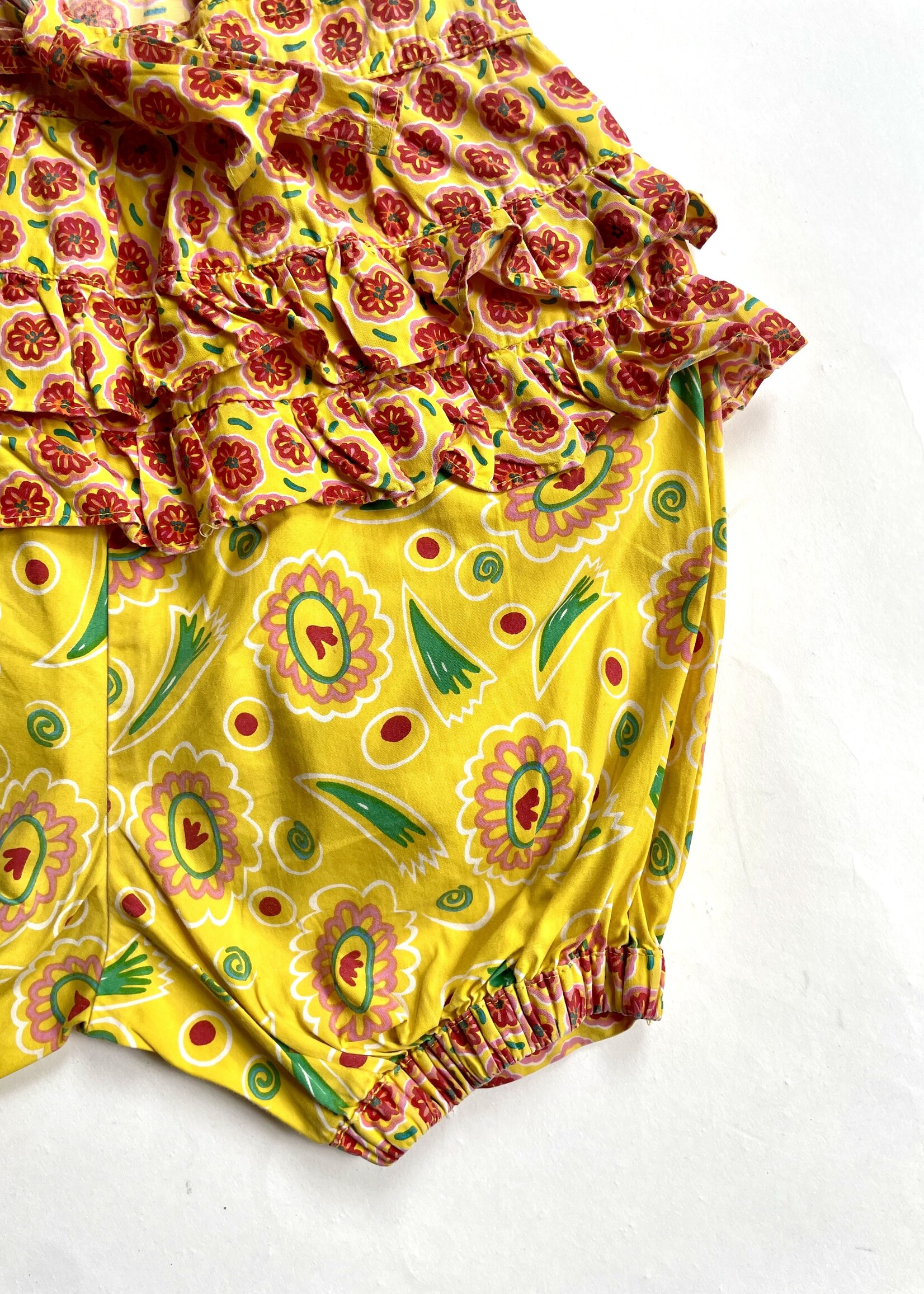 Vintage Floral boxy playsuit 3y