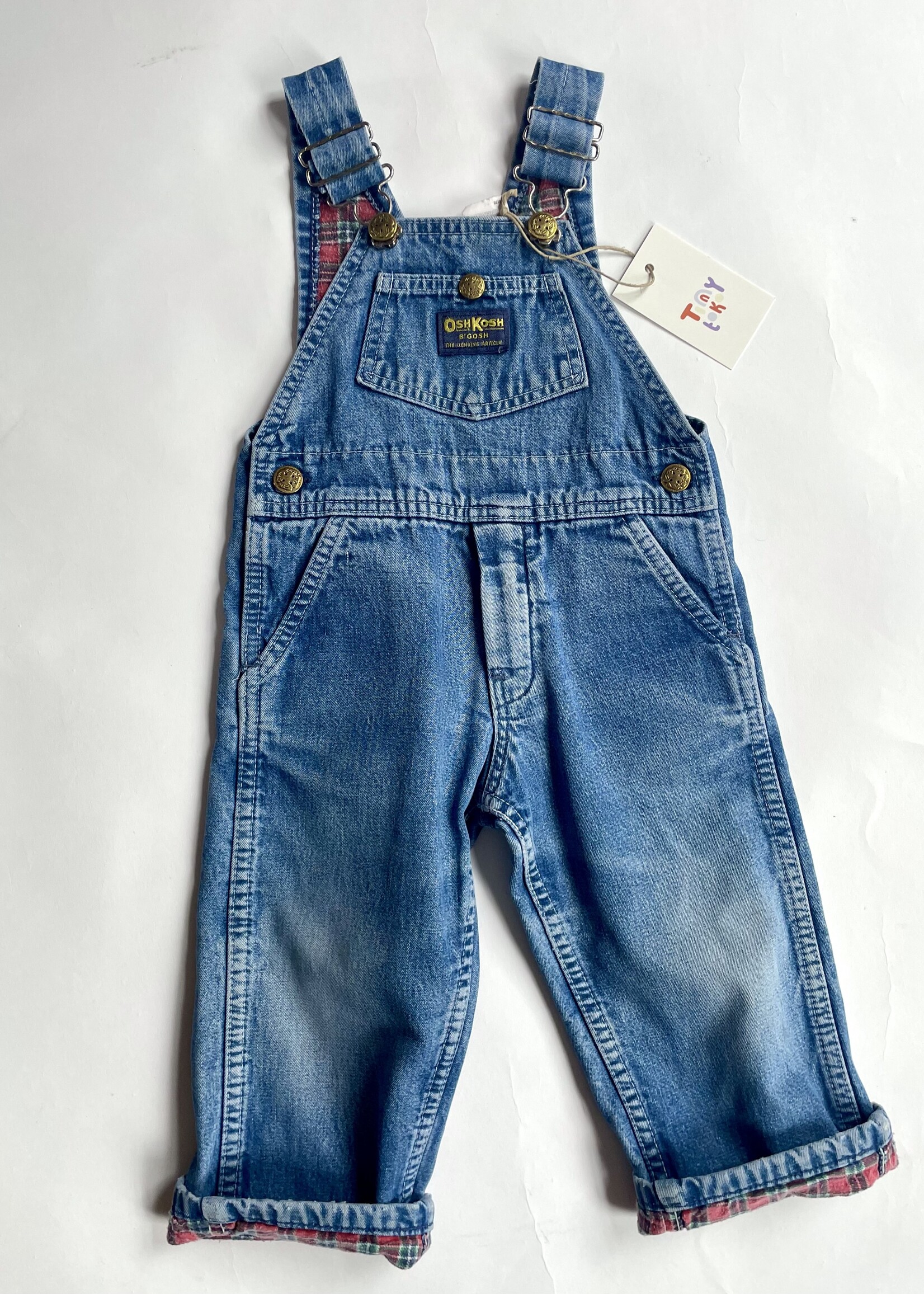 OshKosh USA Lined Denim Dungarees 18m