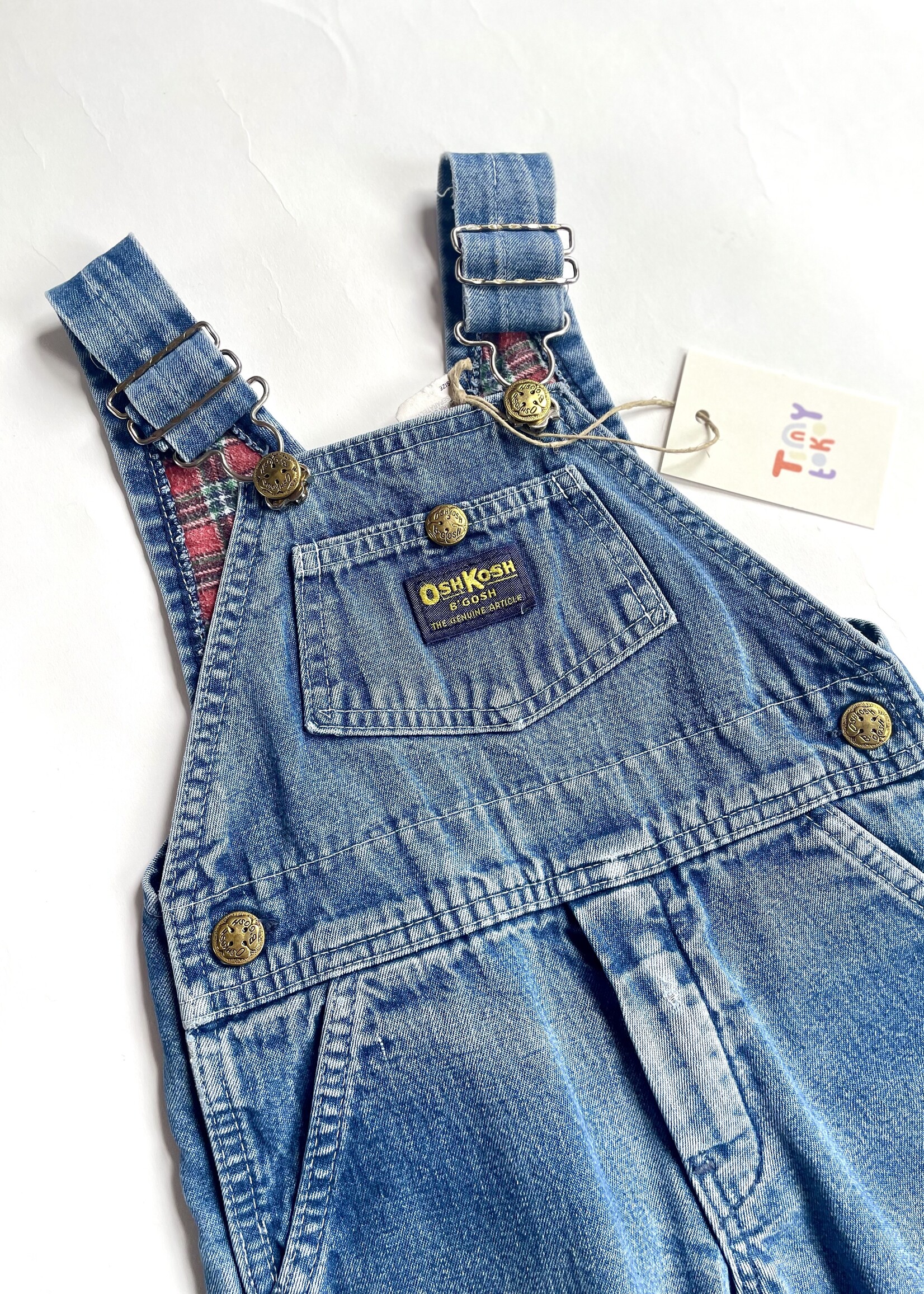 OshKosh USA Lined Denim Dungarees 18m