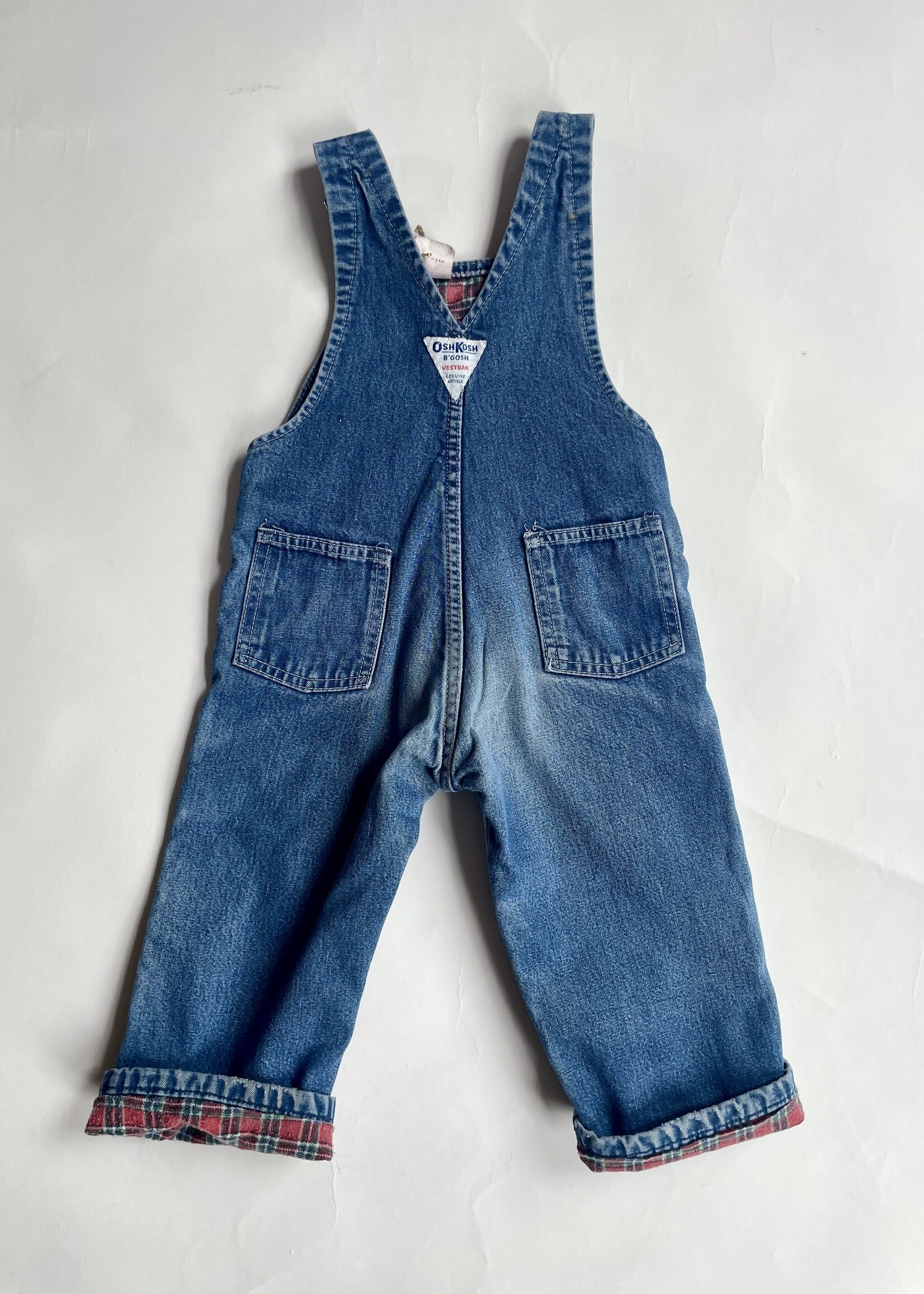 OshKosh USA Lined Denim Dungarees 18m
