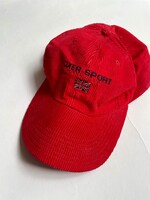 Oxer Sport Red Corduroy Cap 8+