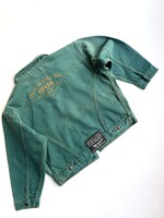 Levi's White Tab Green Denim Trucker Jacket 7-8y