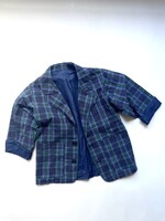 Vintage Blue purple checked blazer jacket 6-8y