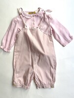 Cacharel Light Pink Striped Playsuit 12-18m