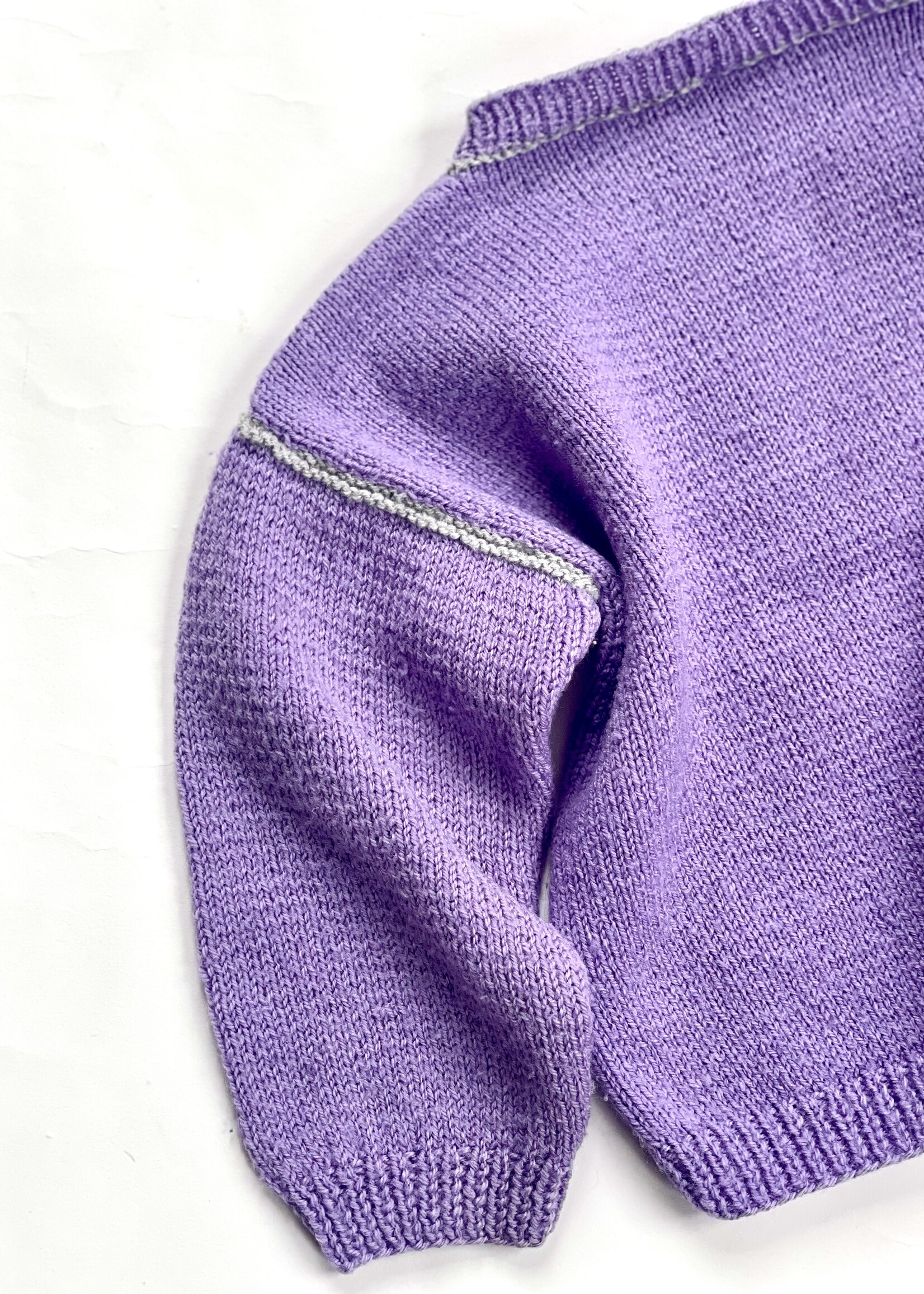 Handmade Lilac Clown-Dog Sweater 3-4y