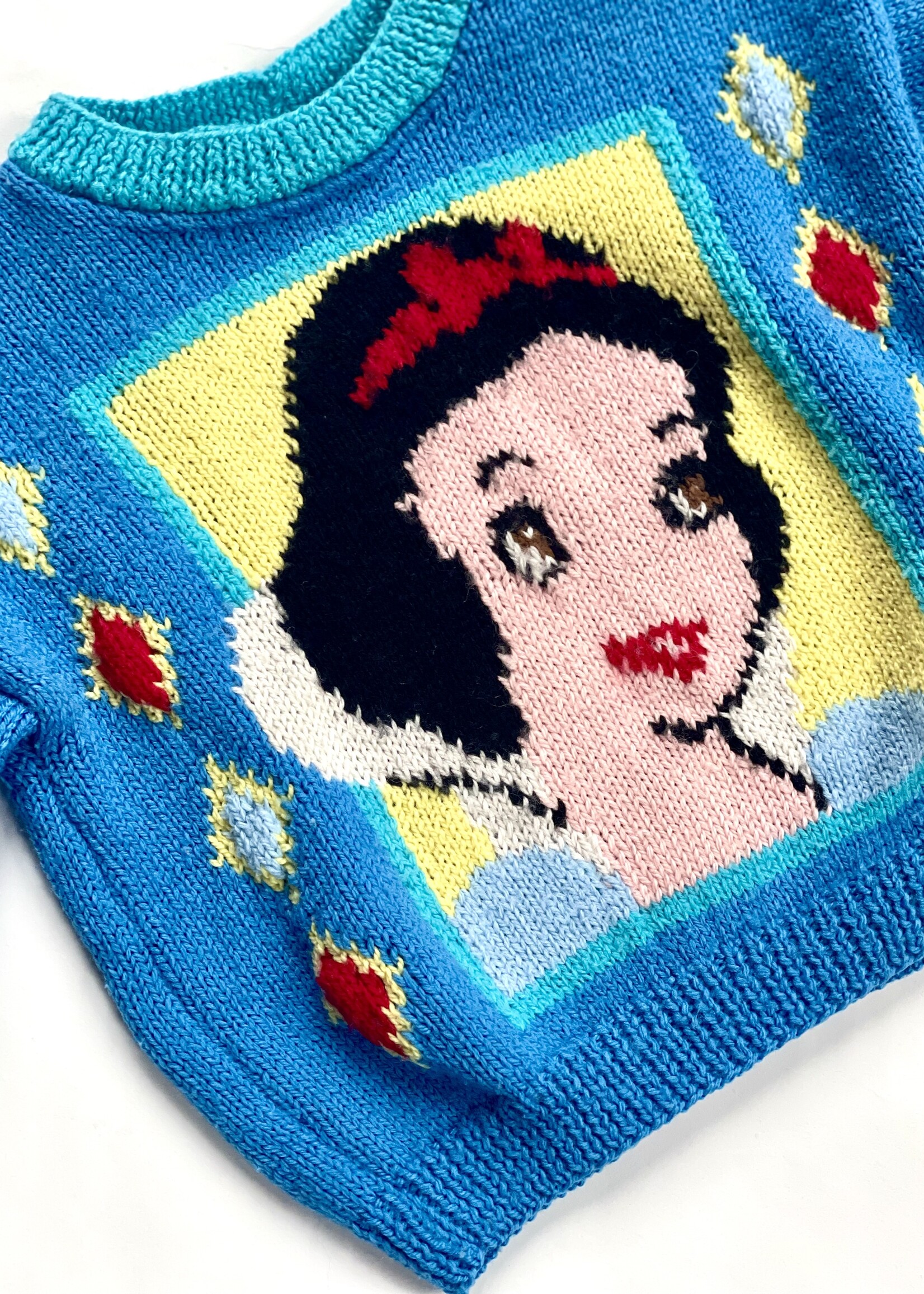 Handmade Snow White Sweater 3y