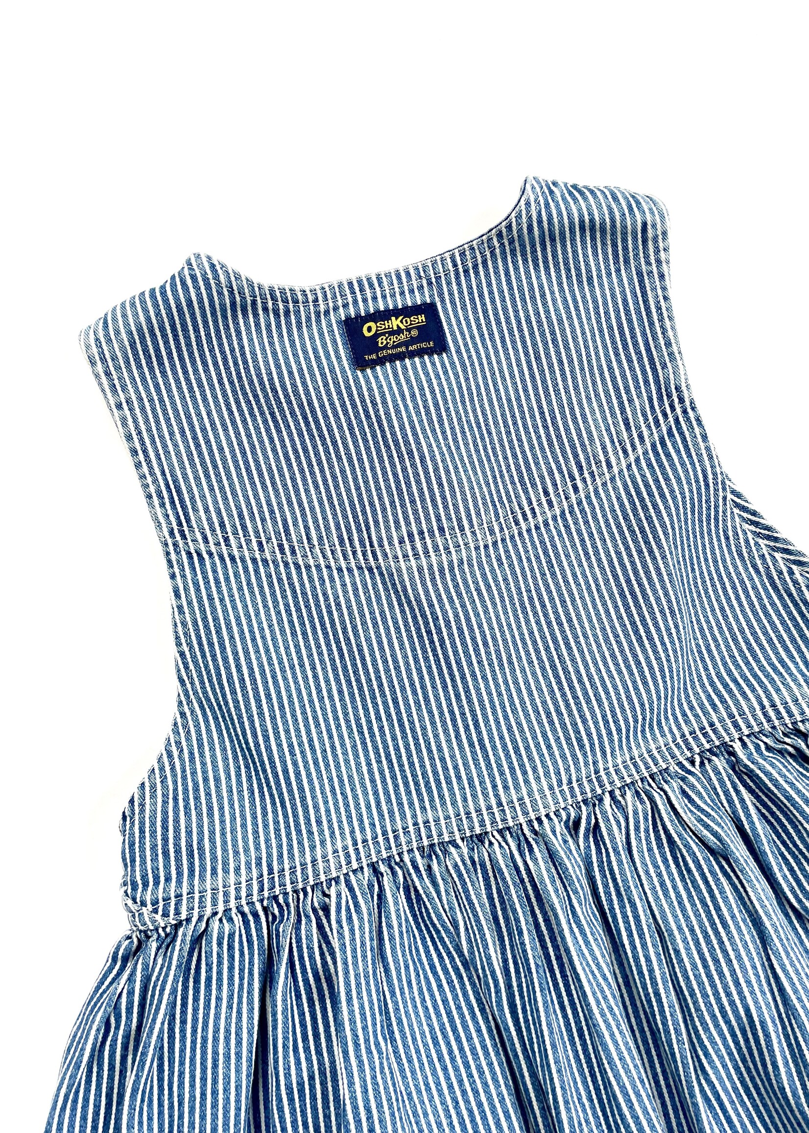 OshKosh Striped denim Pinafore Dress 7-9y