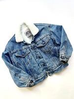Levi's White Tab Sherpa Denim Trucker Jacket 6-8y