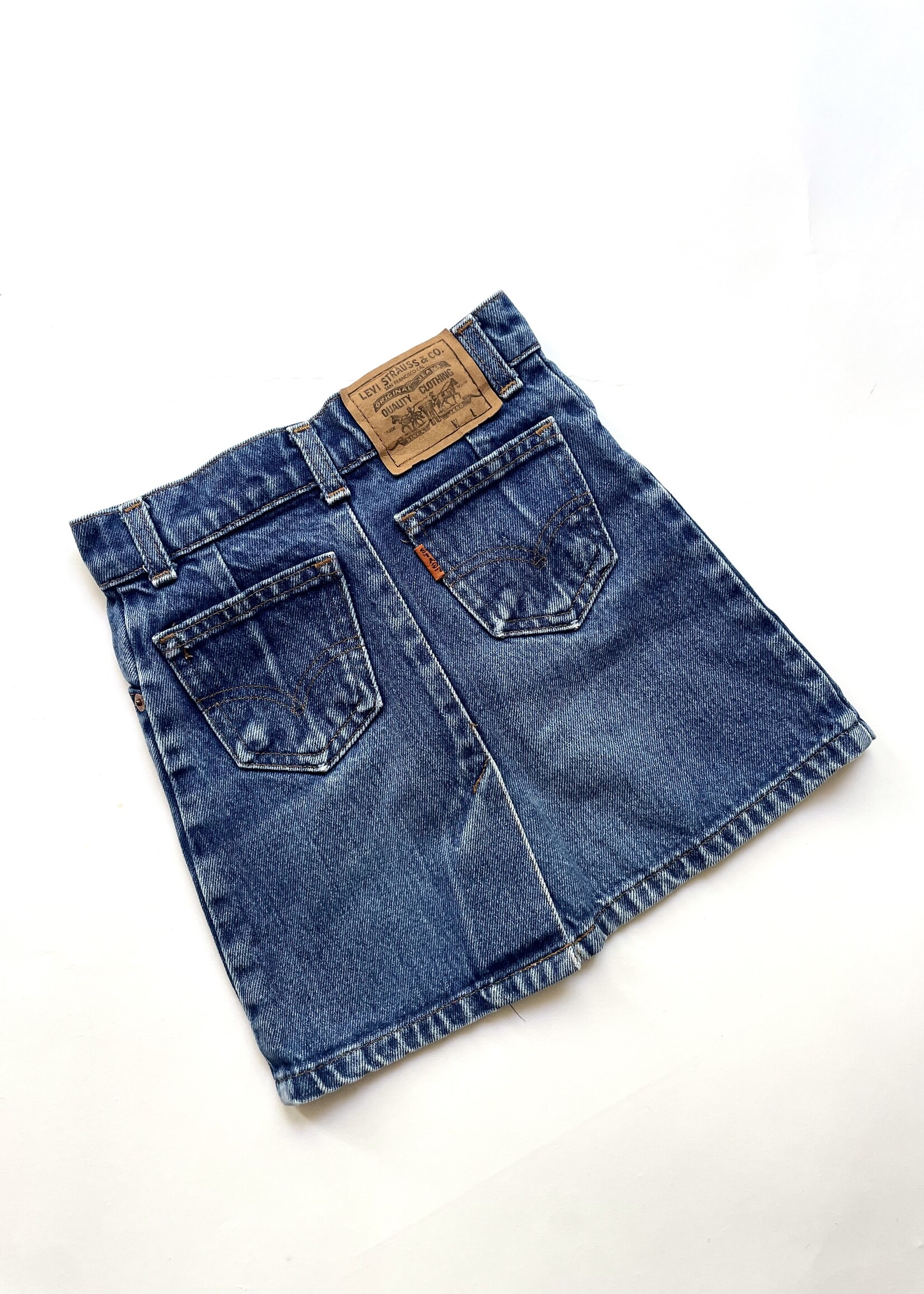 Levi's Orange Tab Denim Skirt 2-3y