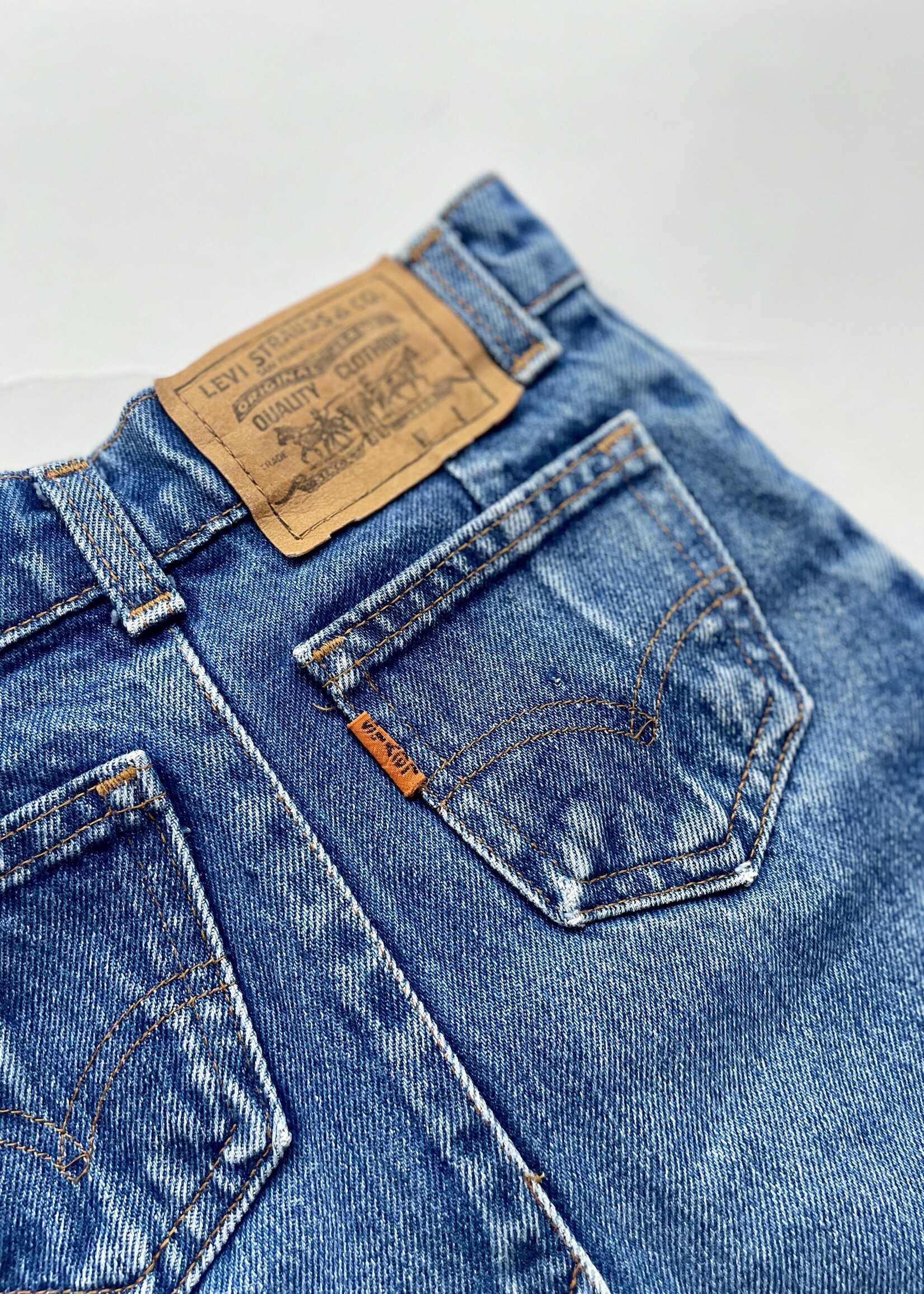 Levi's Orange Tab Denim Skirt 2-3y
