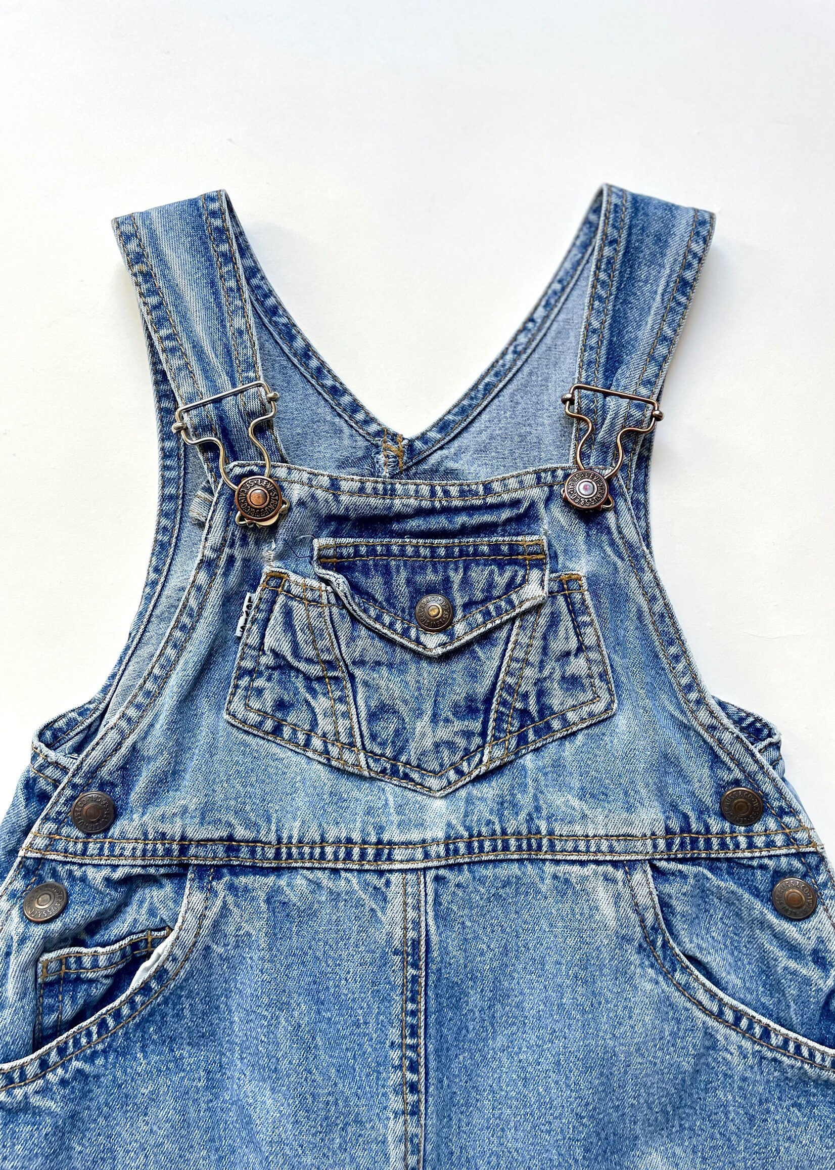Levi's White Tab Denim Dungarees 3y