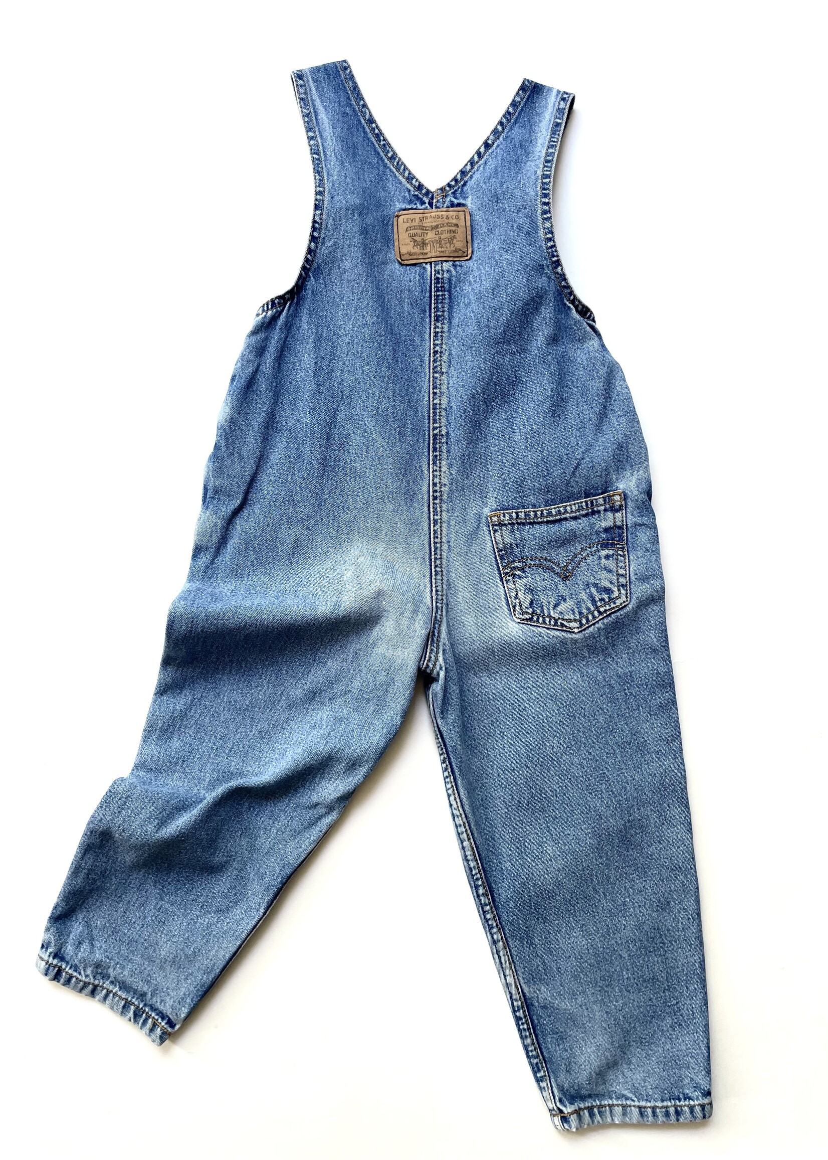 Levi's White Tab Denim Dungarees 3y
