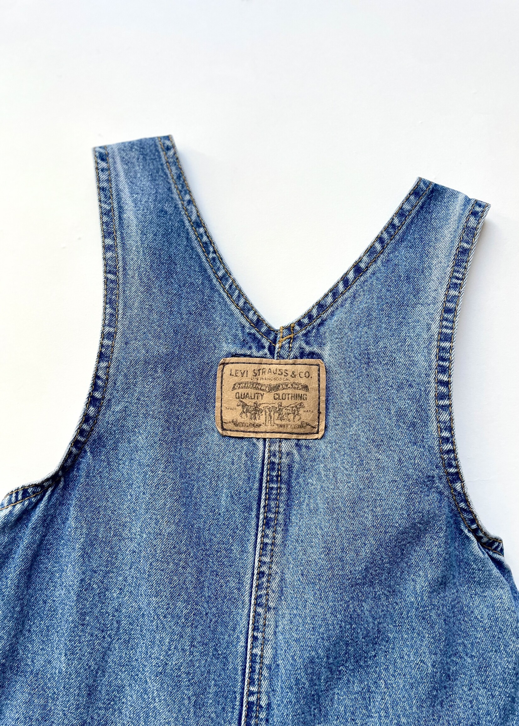 Levi's White Tab Denim Dungarees 3y