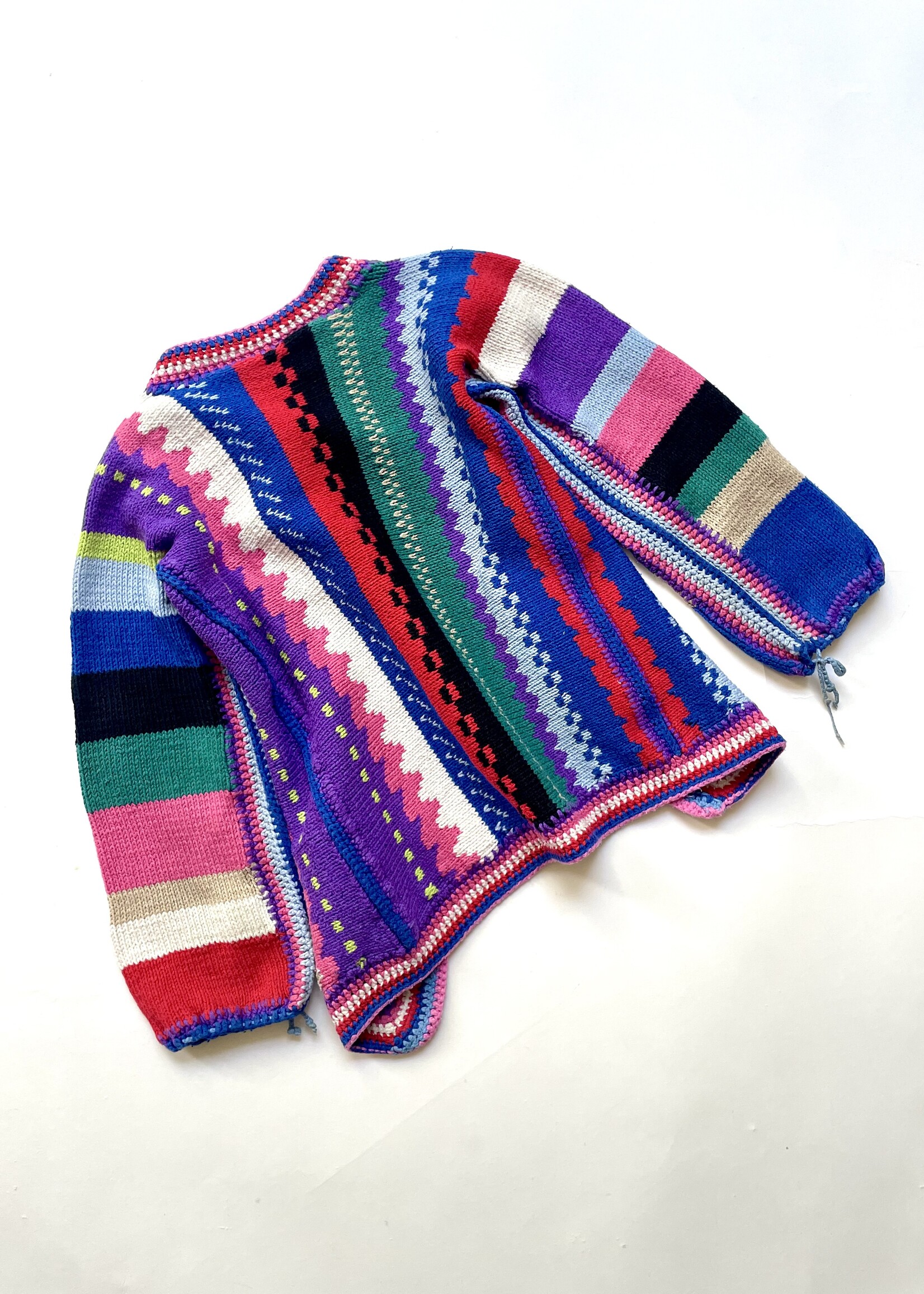 Handmade Striped Cardigan 3-4y