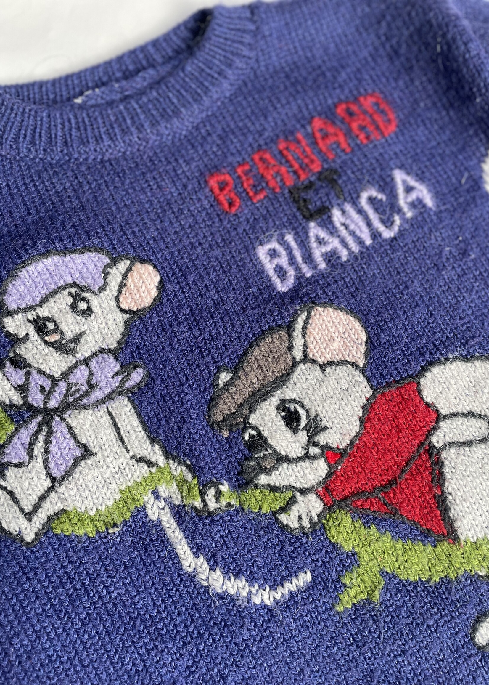 Handmade The Rescuers Sweater 6y