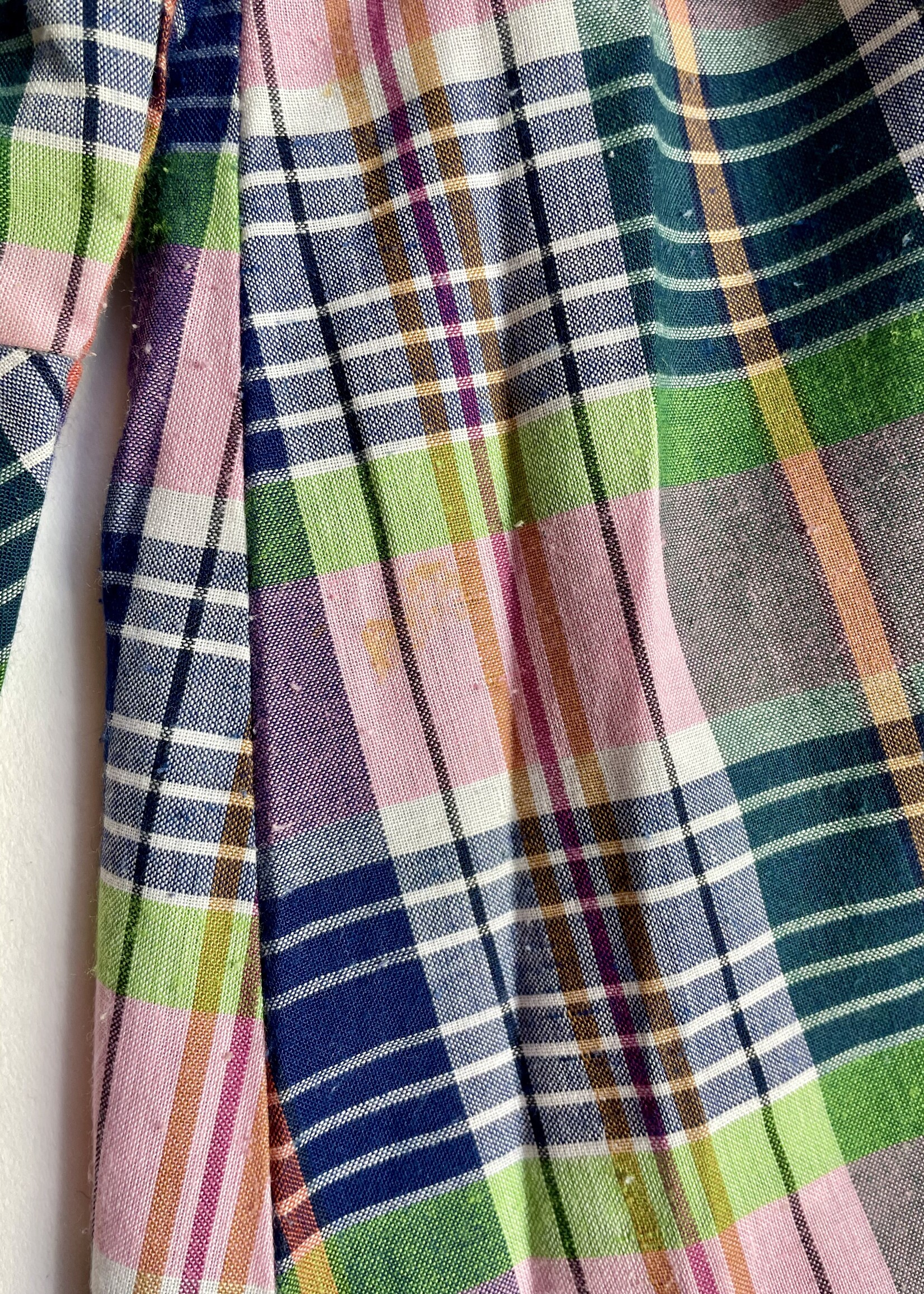 Vintage Pink Tartan Dress 4-5y