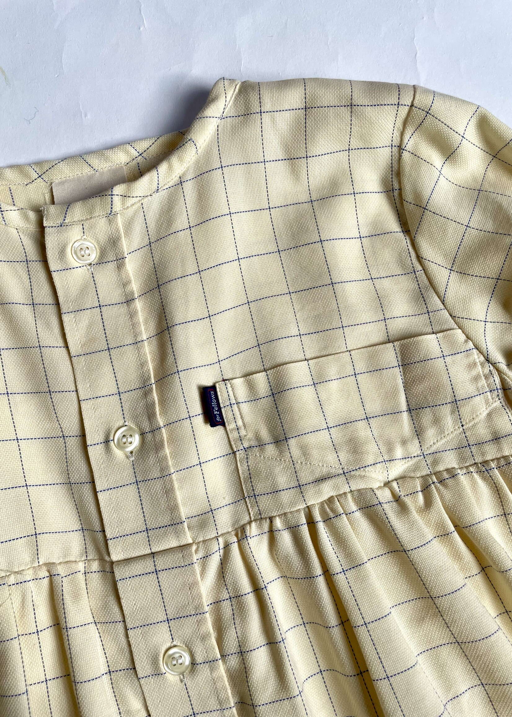 Little Boomerang Yellow Sleeve Dress 5-6y