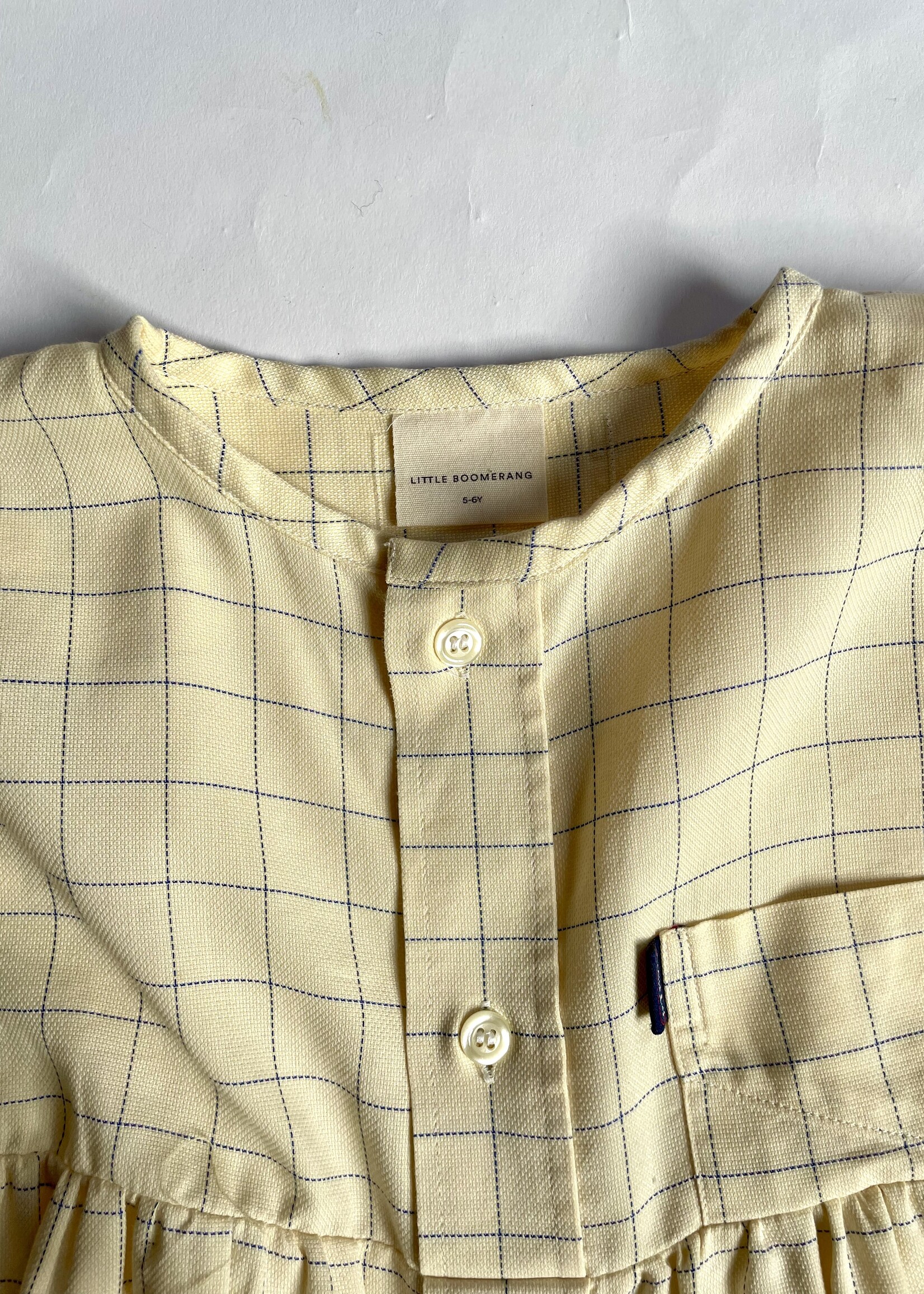 Little Boomerang Yellow Sleeve Dress 5-6y