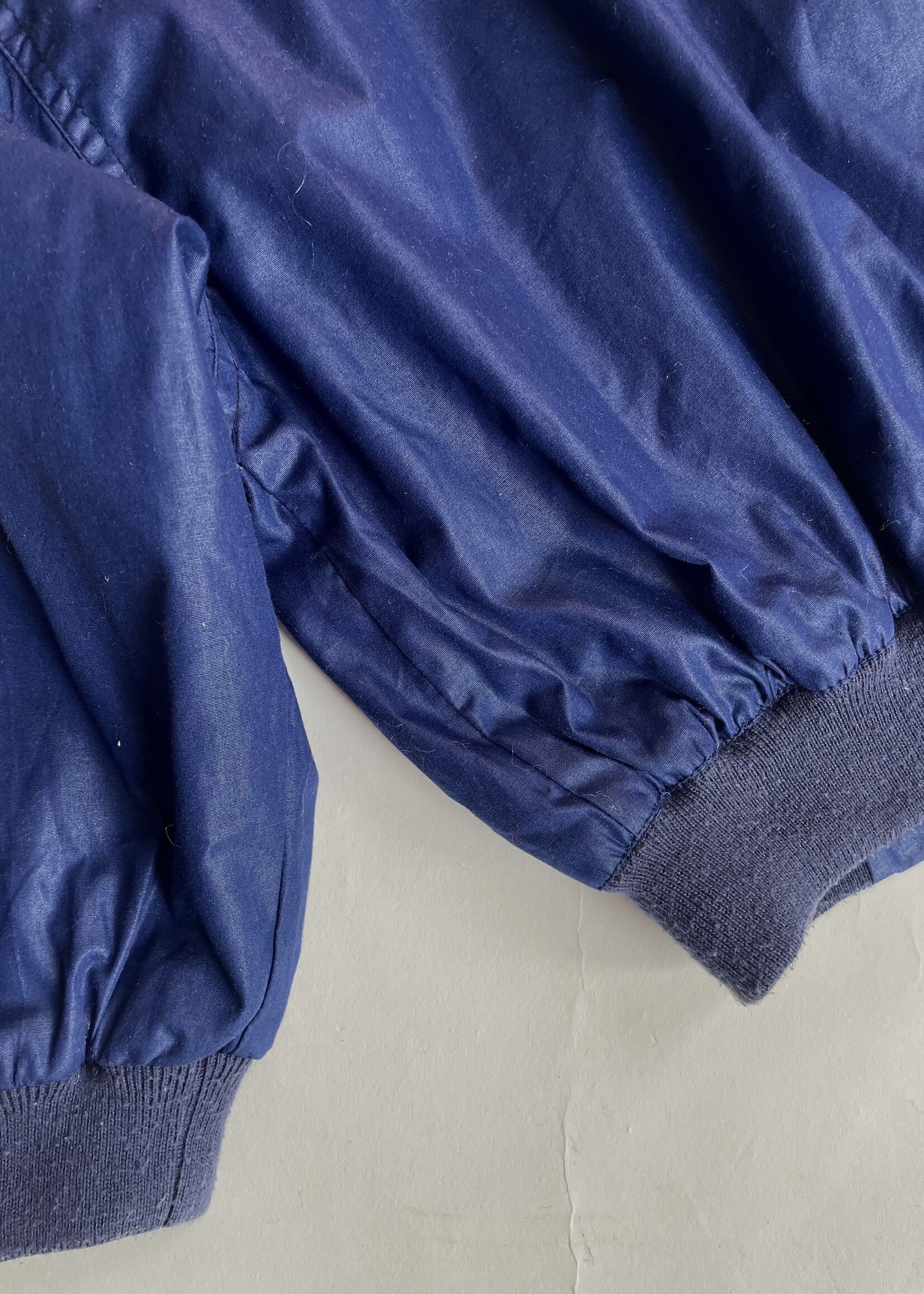 Vintage Dark Blue Tartan Golf Jacket 3-4y