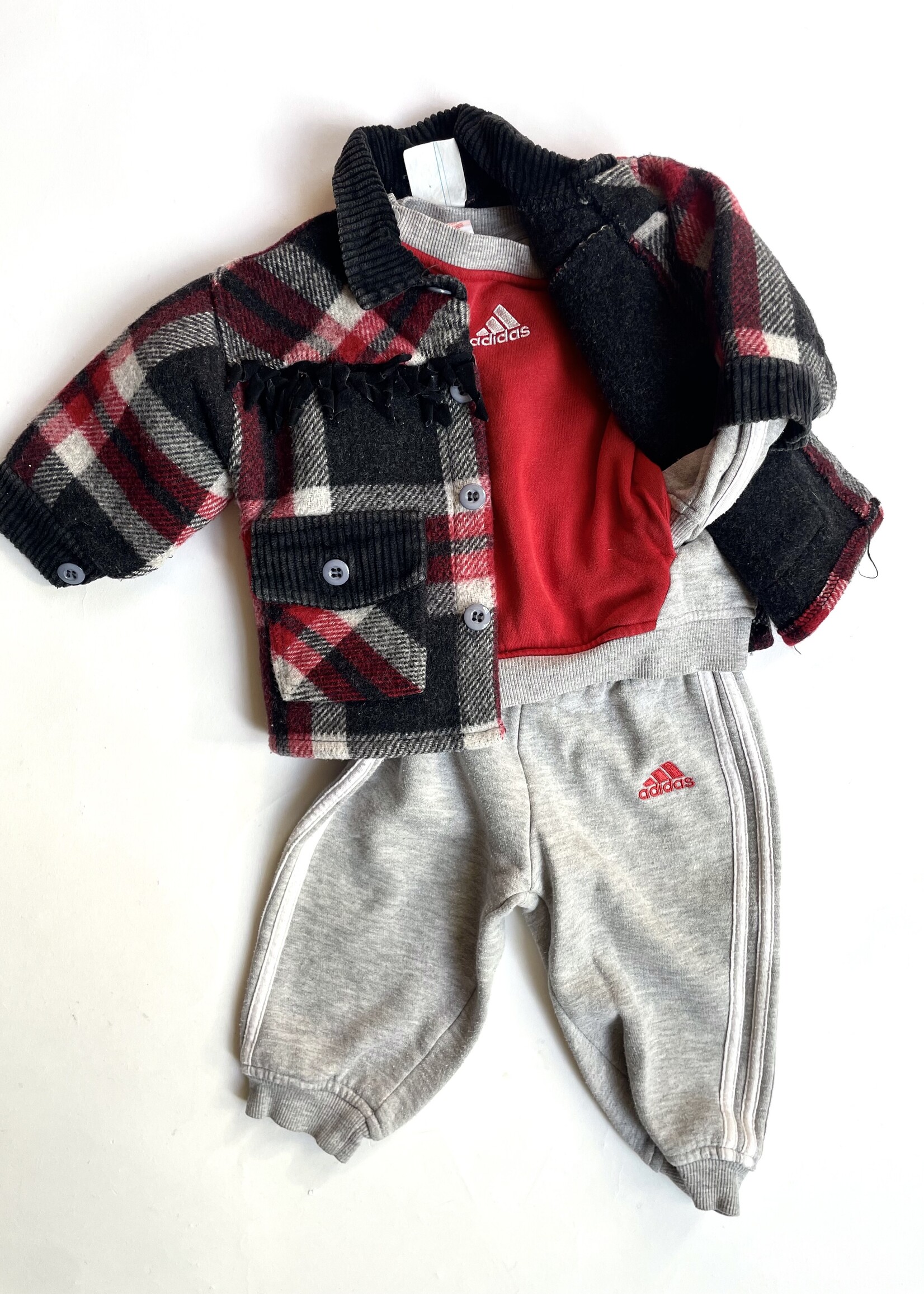 Vintage Checked Fringes Jacket 6m