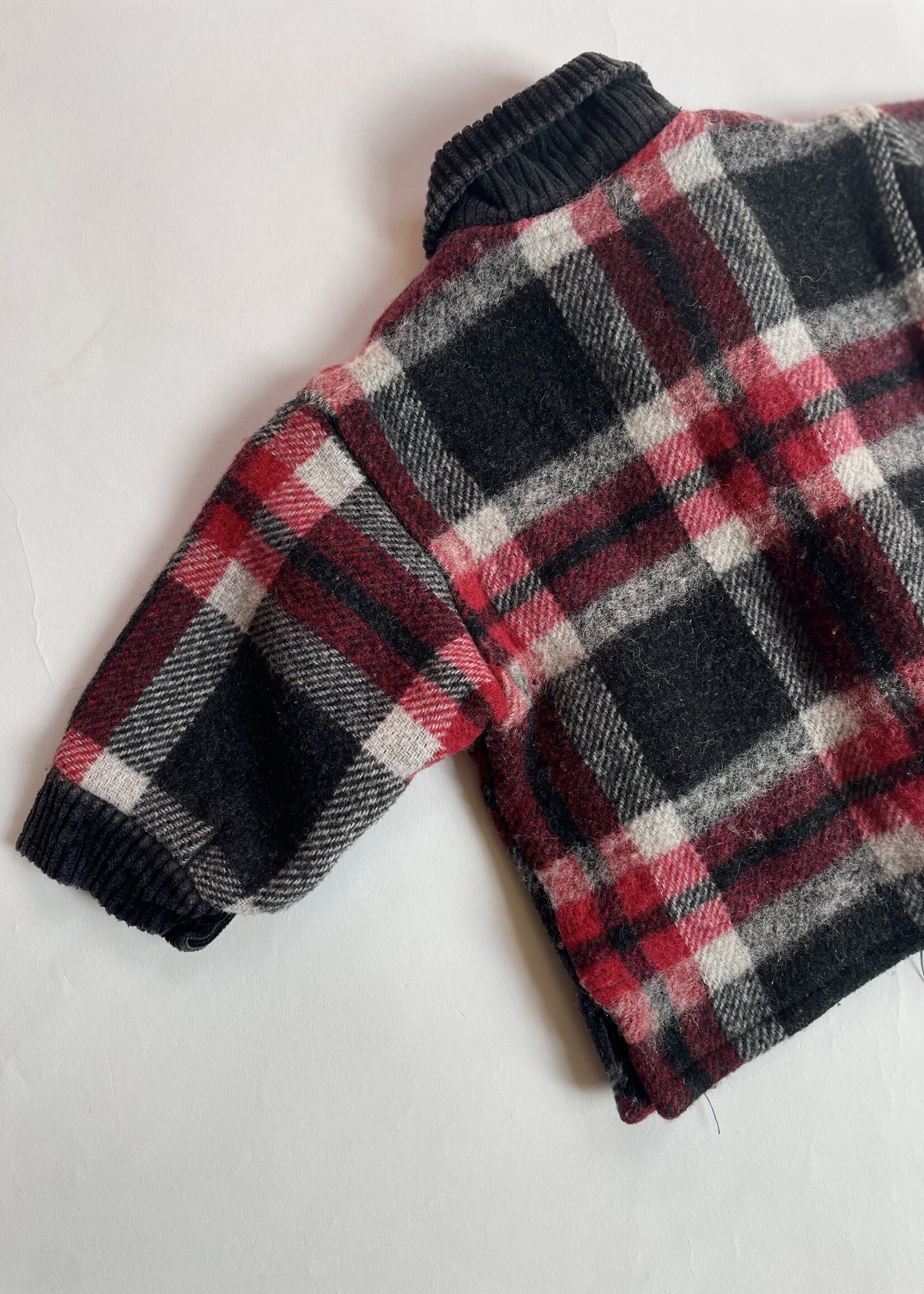 Vintage Checked Fringes Jacket 6m