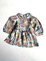 Vintage Floral Winter dress 3-6m