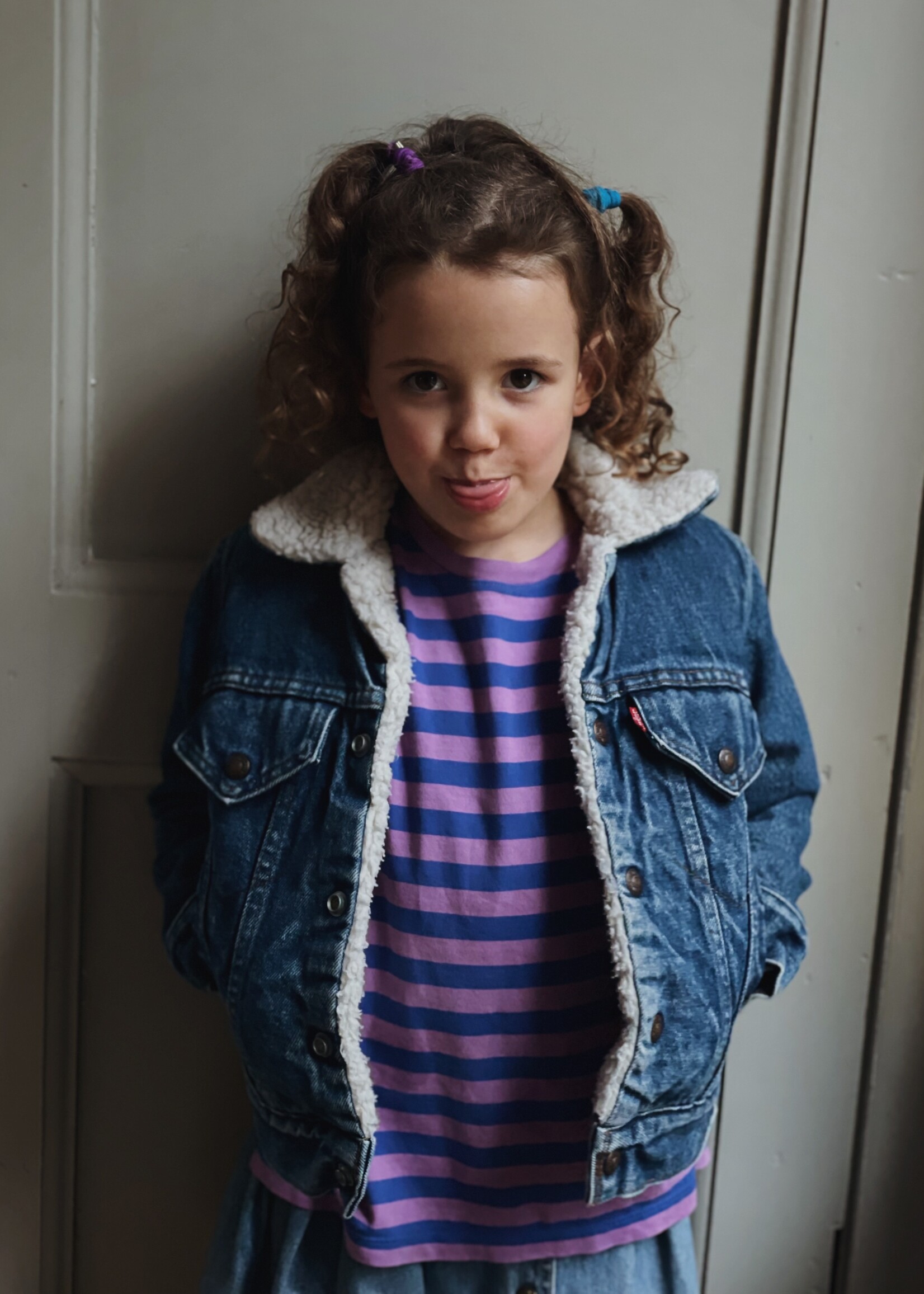 Levi's Red Tab Denim Sherpa Jacket 4-6y