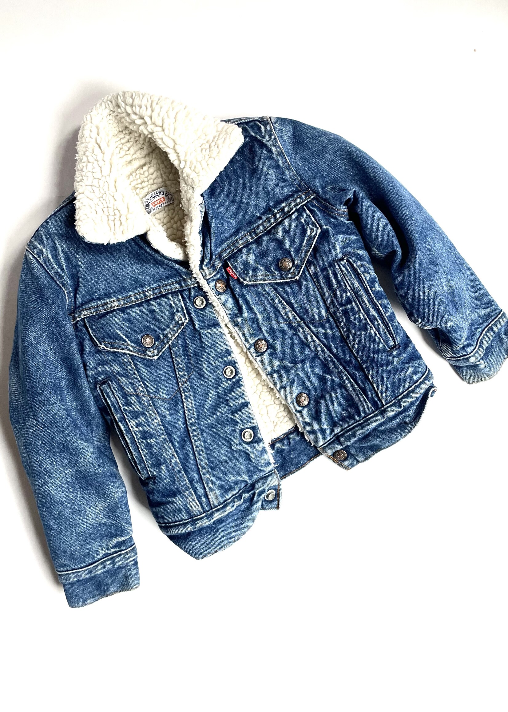 Levi's Red Tab Denim Sherpa Jacket 4-6y