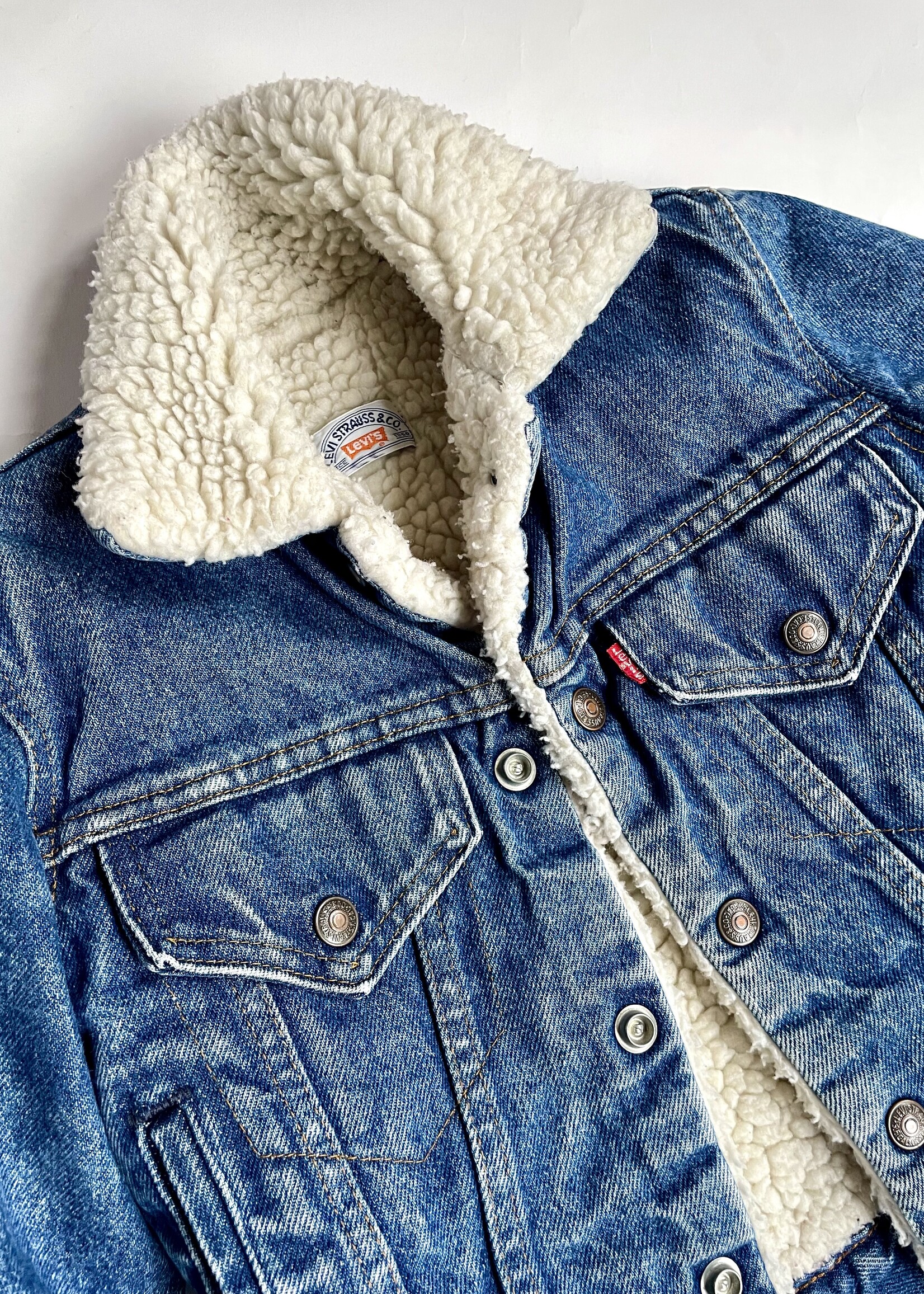 Levi's Red Tab Denim Sherpa Jacket 4-6y