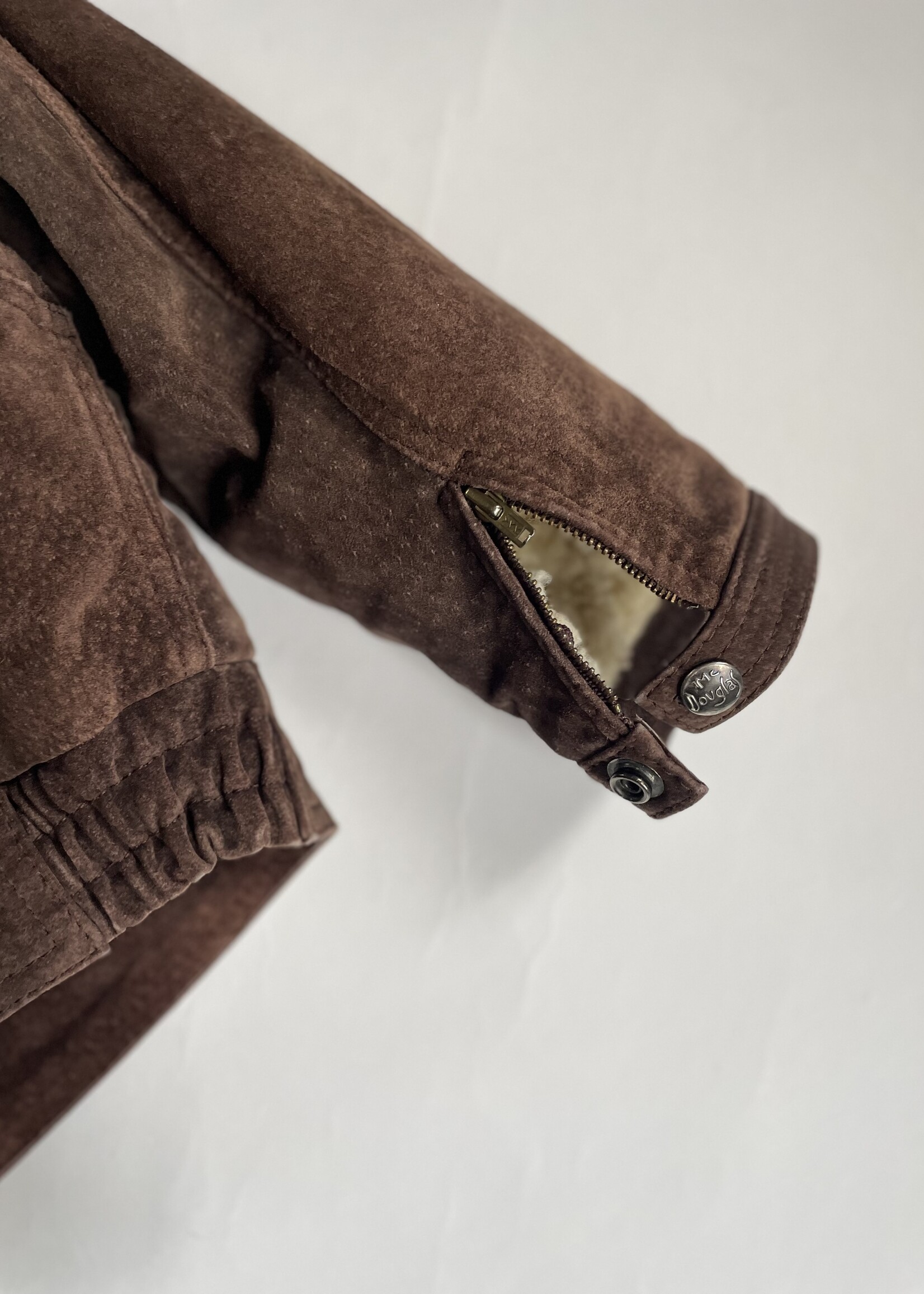 Mac Douglas Suede Sherpa Aviator Jacket 2-4y