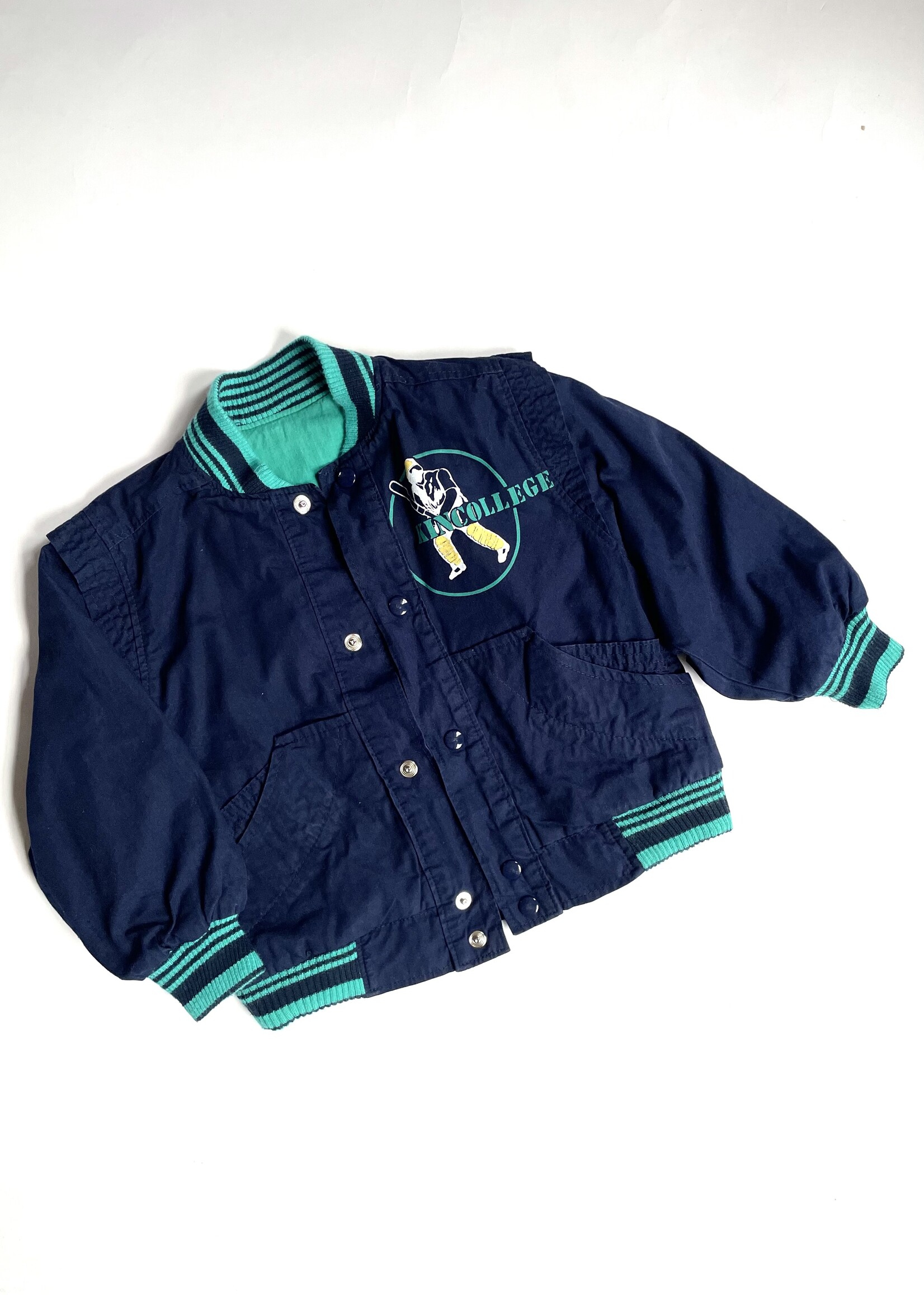 Vintage Kincollege Baseball Jacket 3y