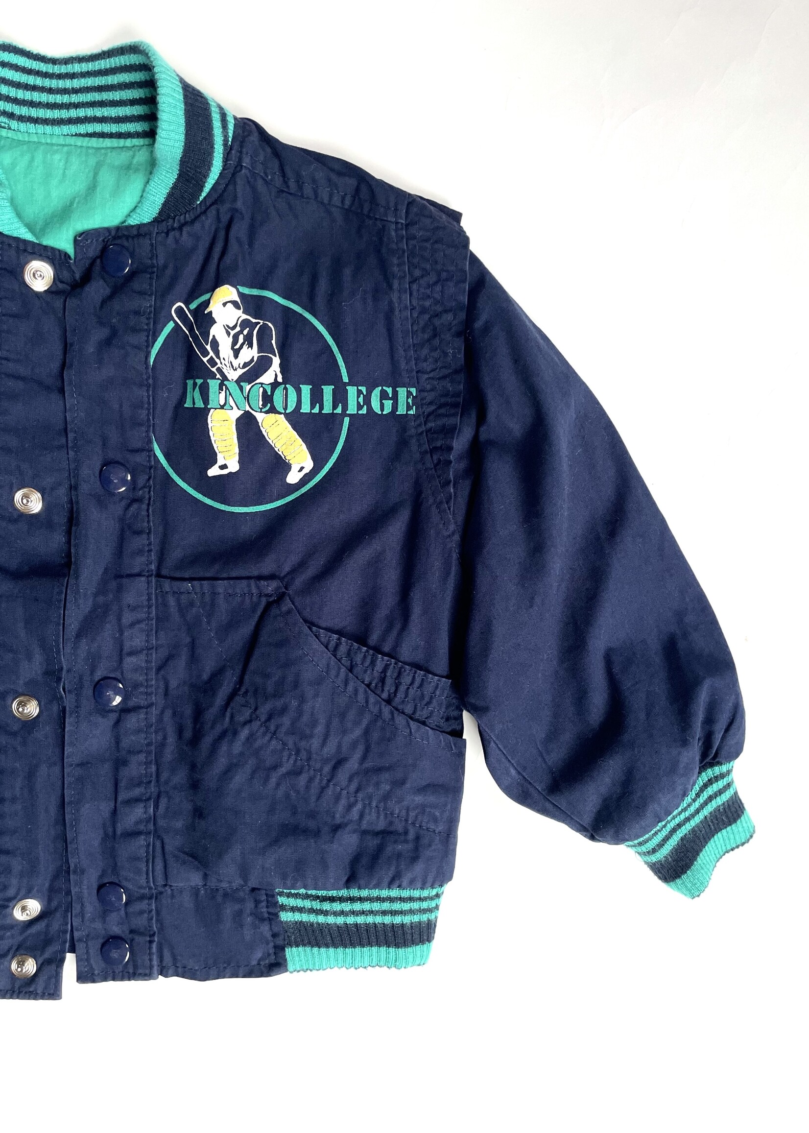 Vintage Kincollege Baseball Jacket 3y