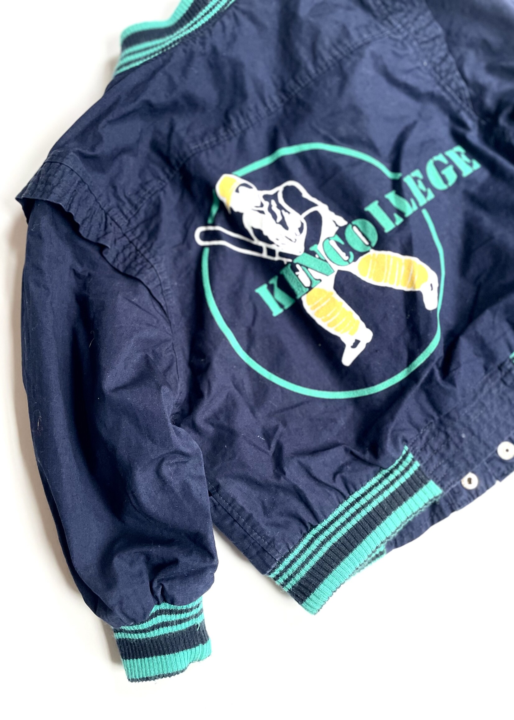 Vintage Kincollege Baseball Jacket 3y