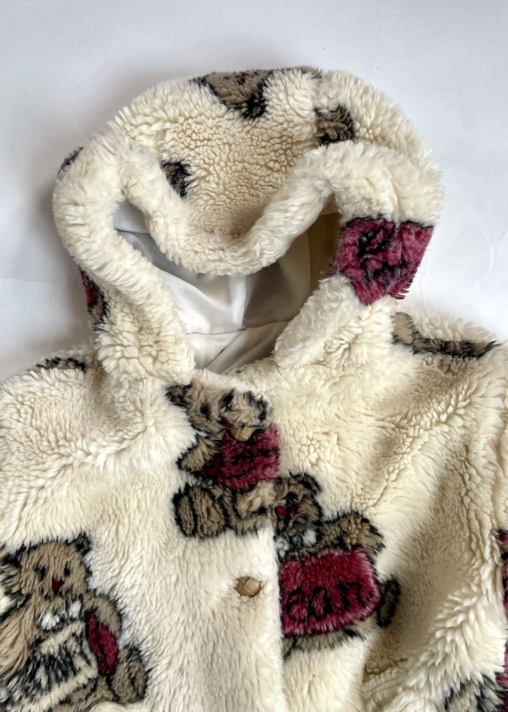 Vintage Fluffy Honey Bear Coat 2y