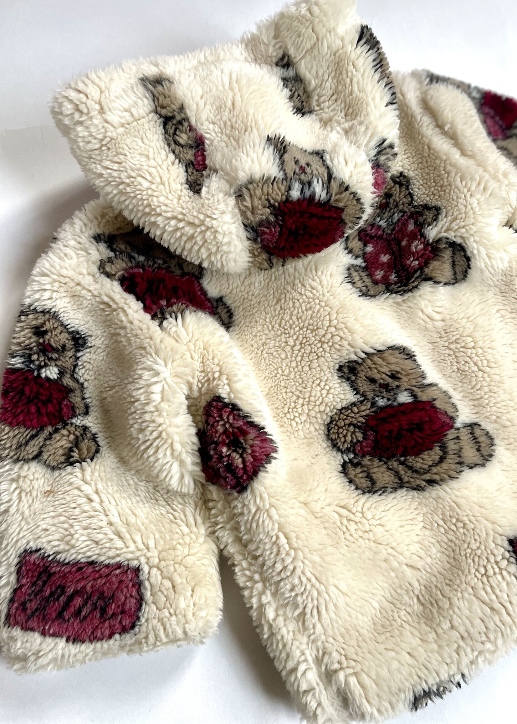 Vintage Fluffy Honey Bear Coat 2y