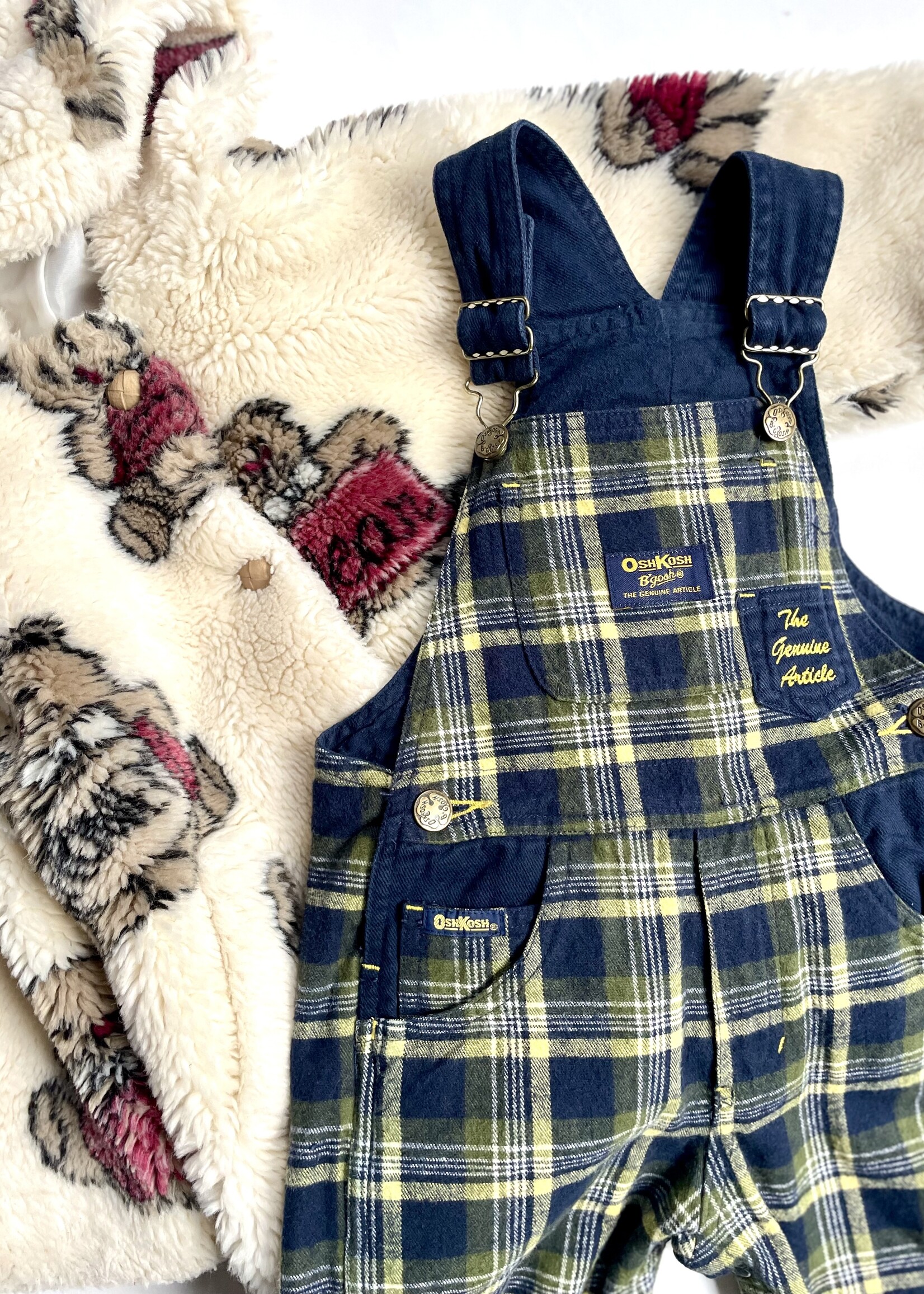 Vintage Fluffy Honey Bear Coat 2y