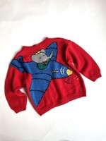 Handmade Babar sweater 8y