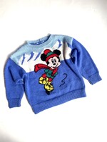 Handmade Ice Skating Mickey Sweater 6y