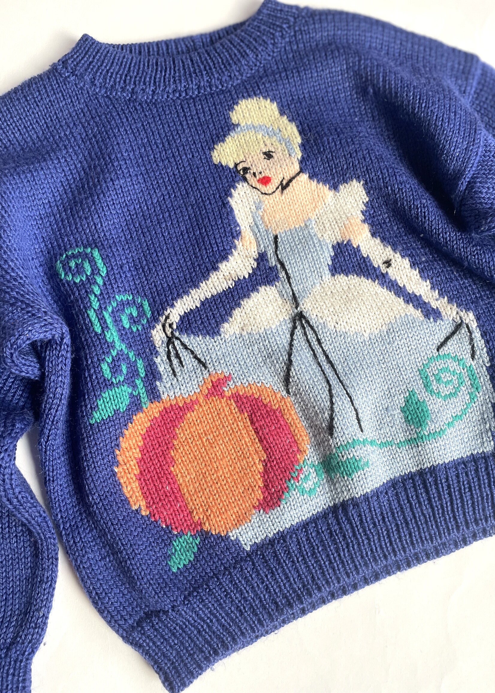 Handmade Cinderella Sweater 4y