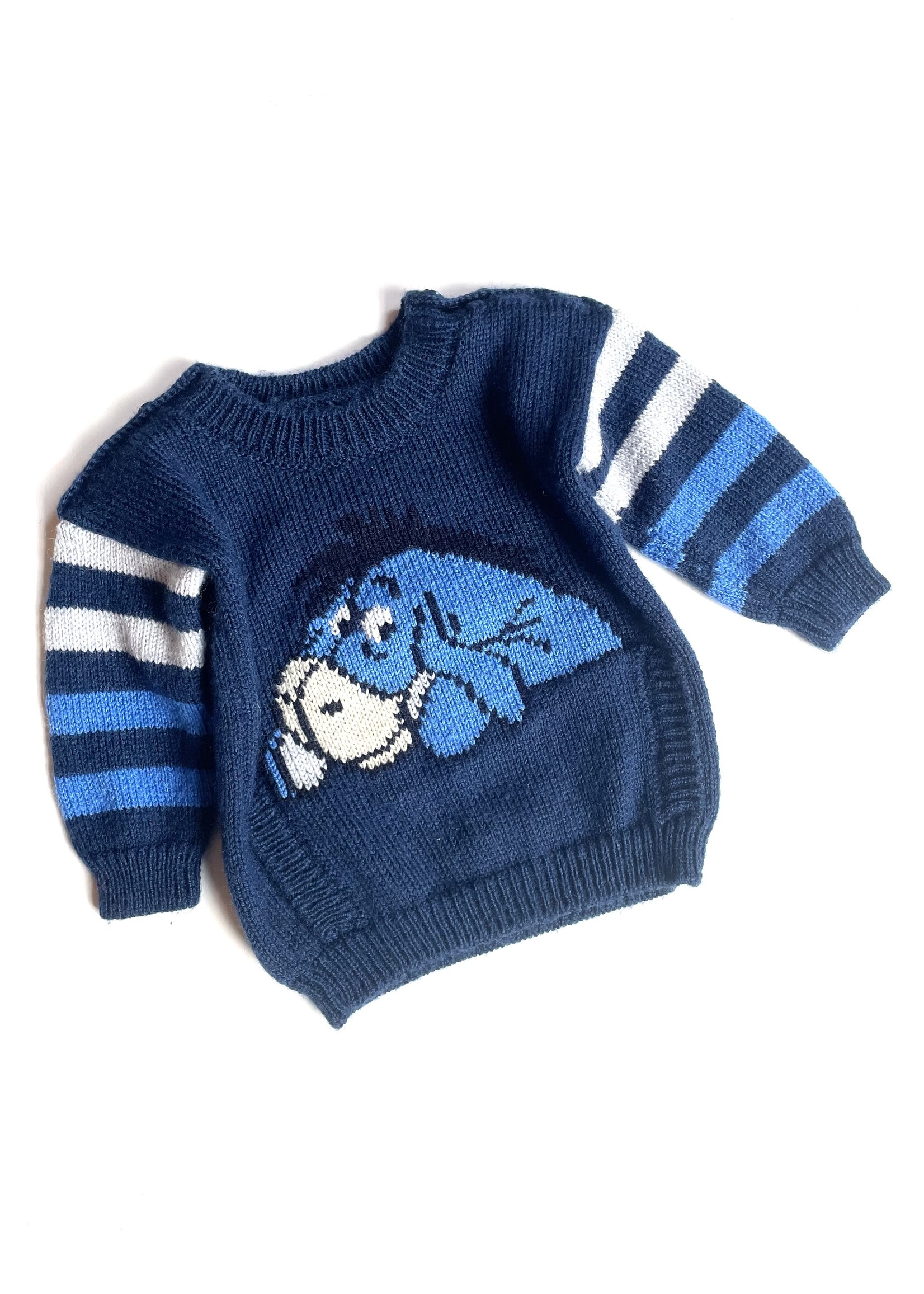 Handmade Striped Eeyore Sweater 12m