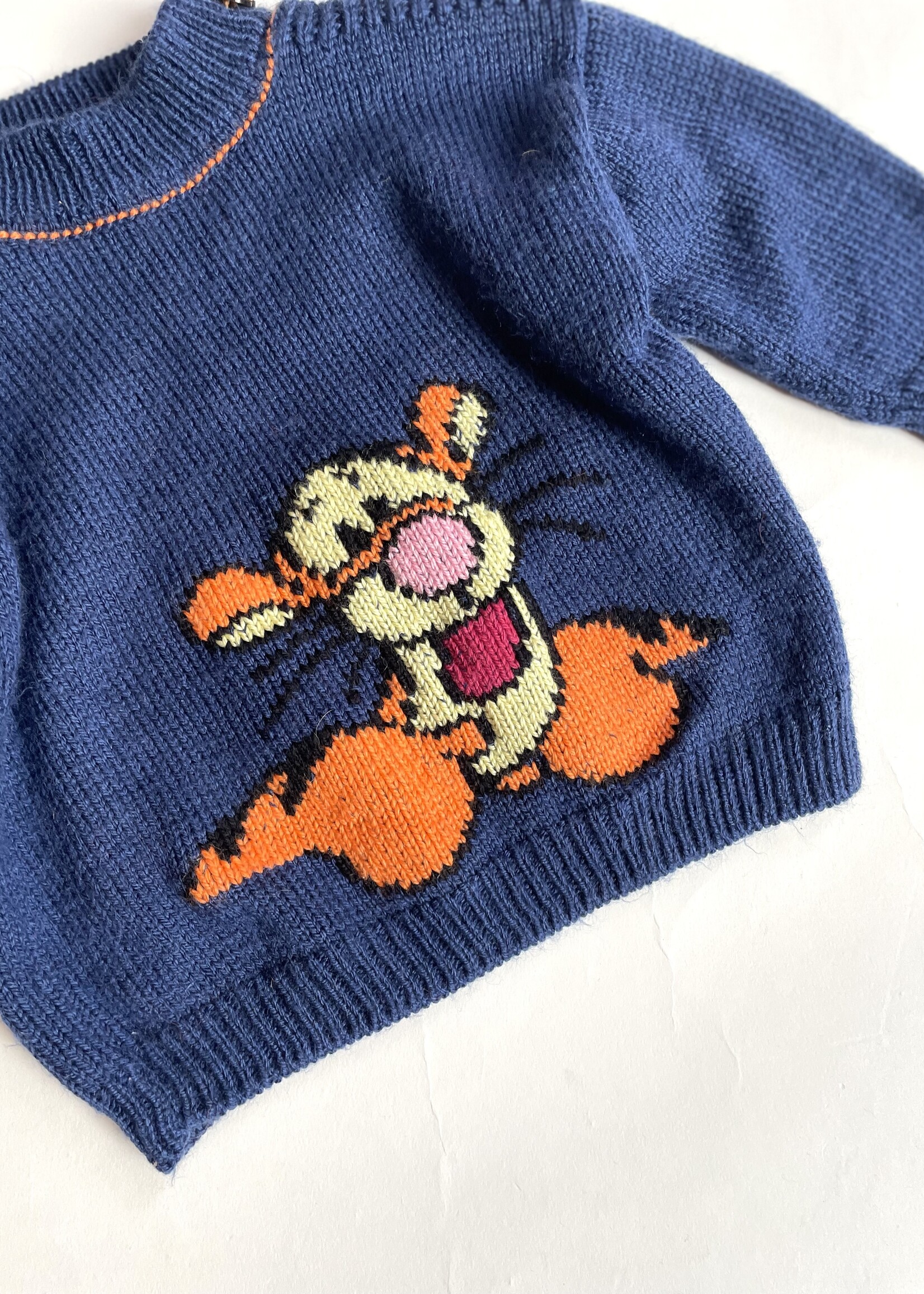 Handmade Tigger sweater 9-12m