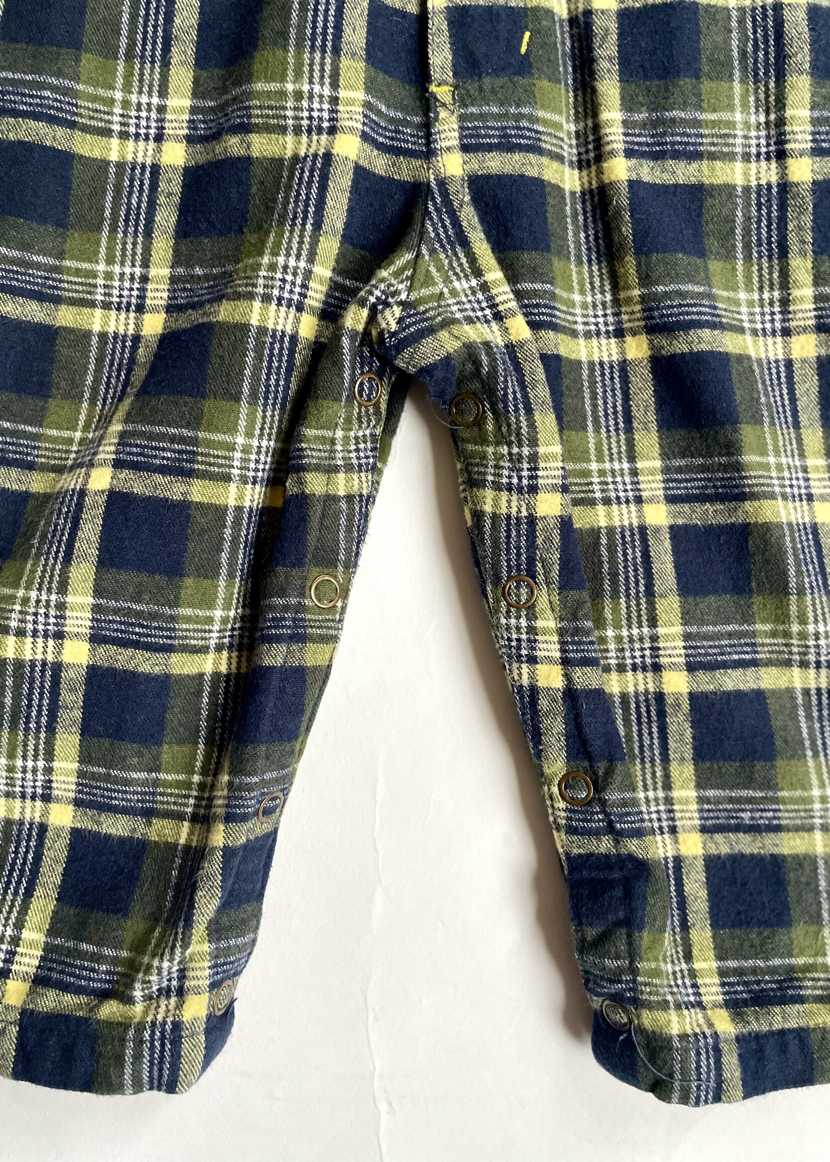 OshKosh Tartan Lined Dungarees 12-18m